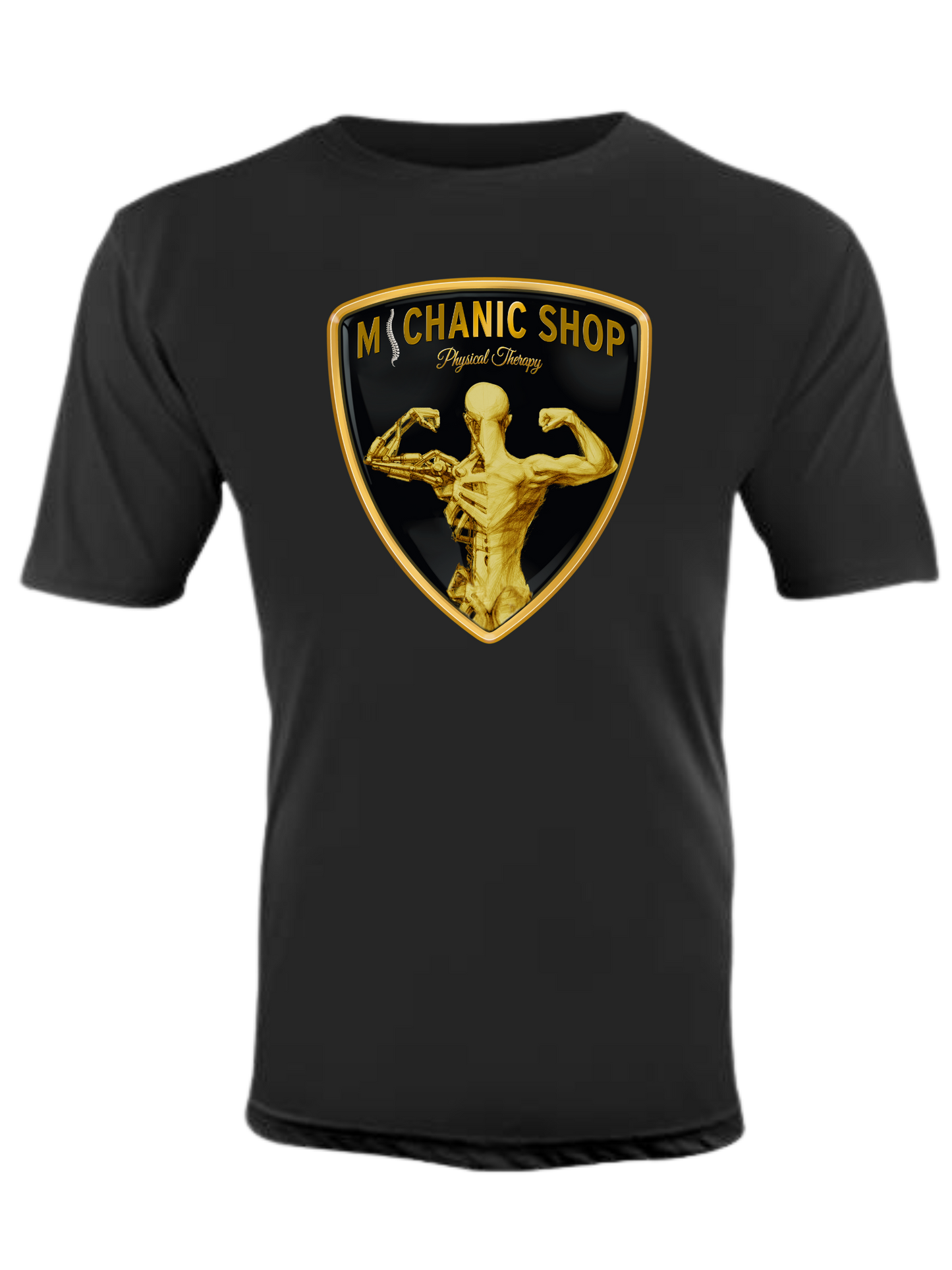 Michanic Shop full color logo dry-fit crew neck tee (available in short sleeve & long sleeve)