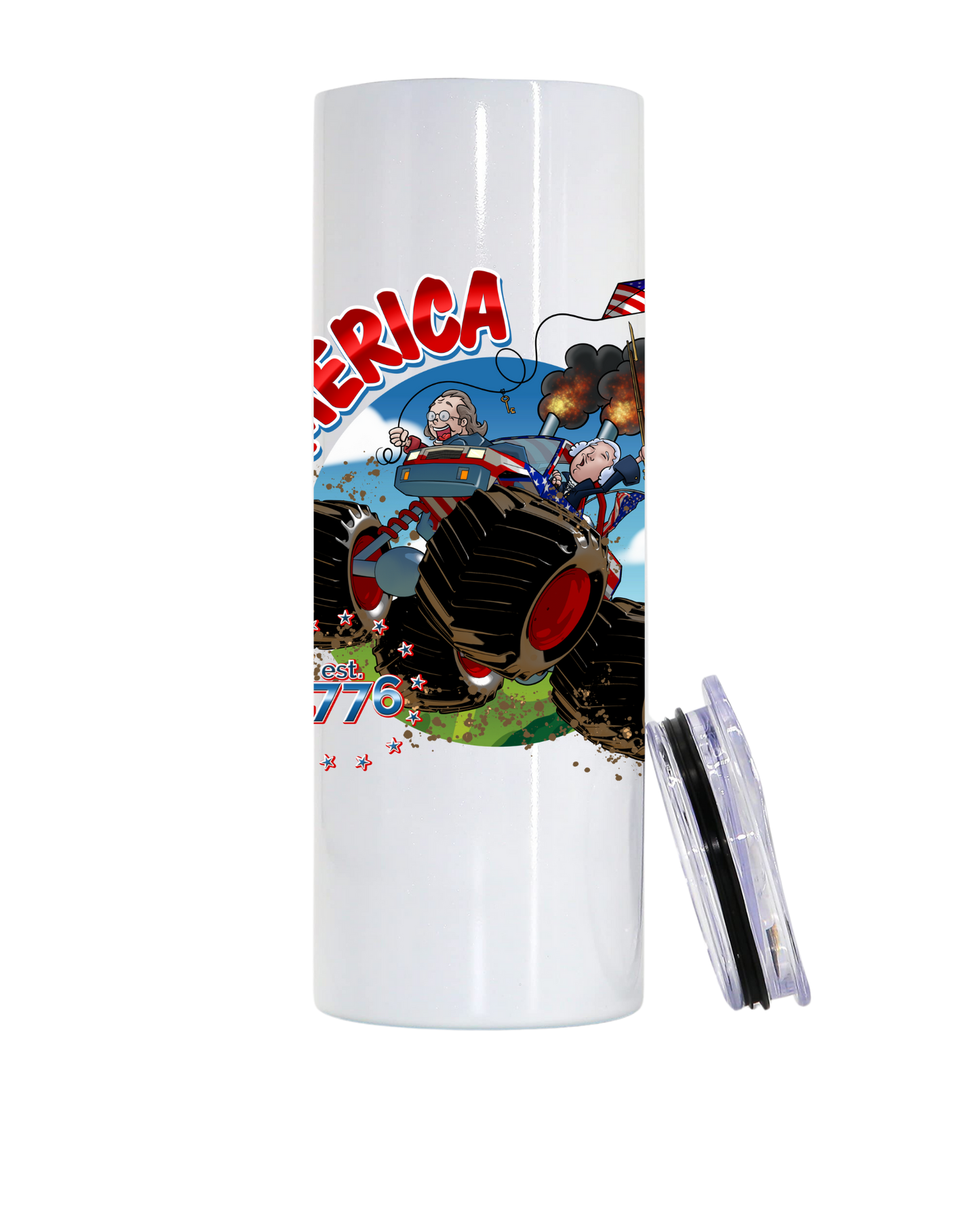 'Merica custom design Stainless Steel 20 oz tumbler