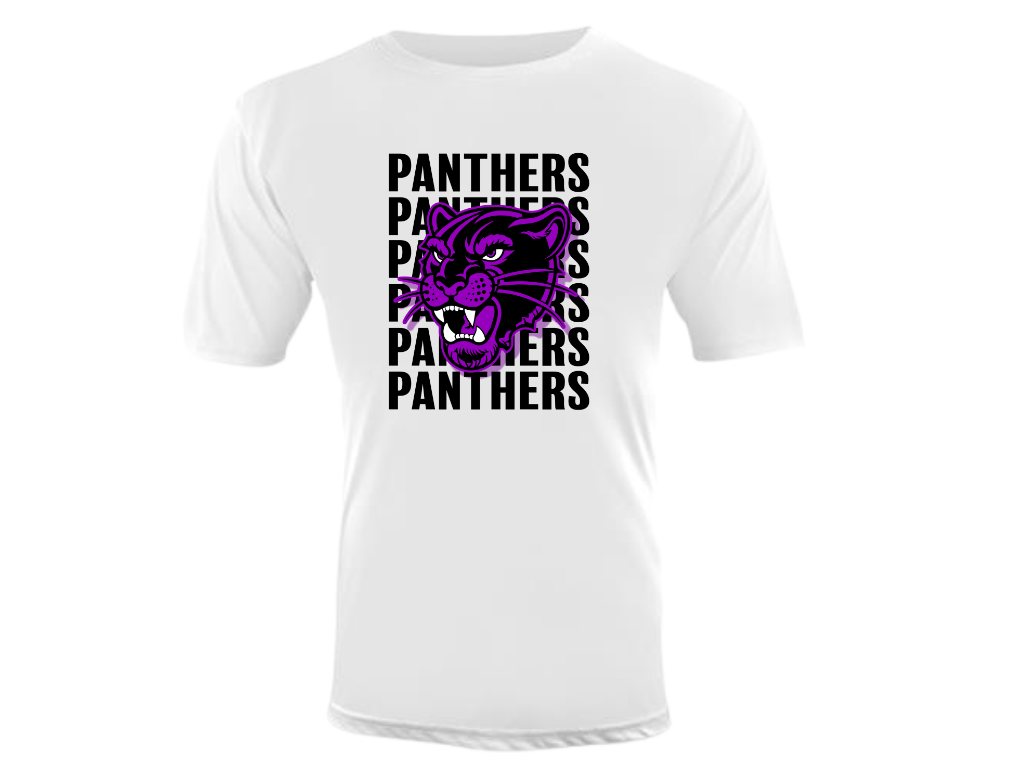 PANTHERS PANTHERS PANTHERS Cooling performance dry-fit warm-up crew neck shirt (available in short sleeve and long sleeve)