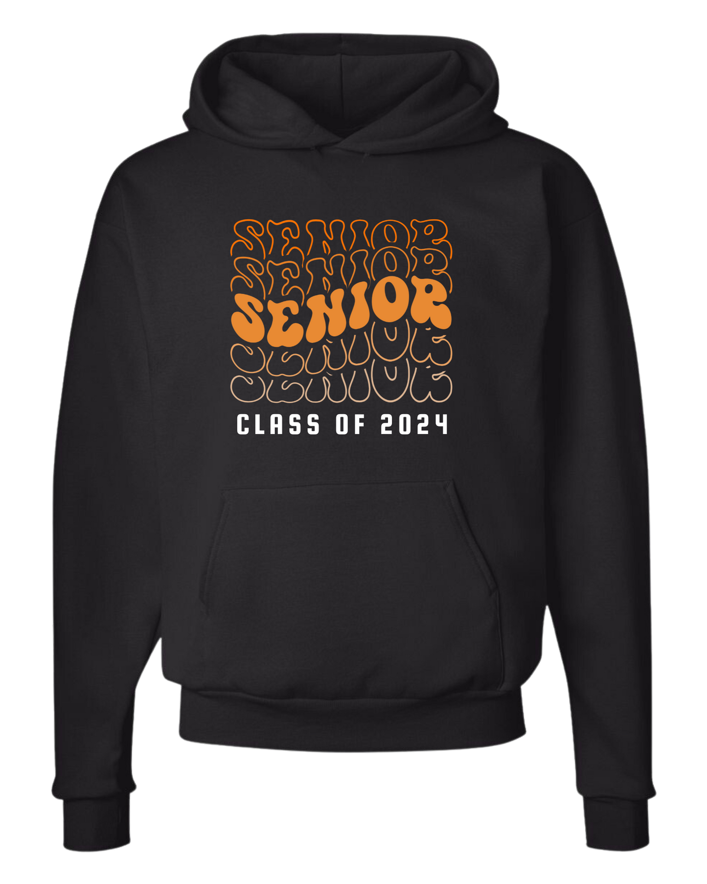 Graduation Year Senior Groovy font tee