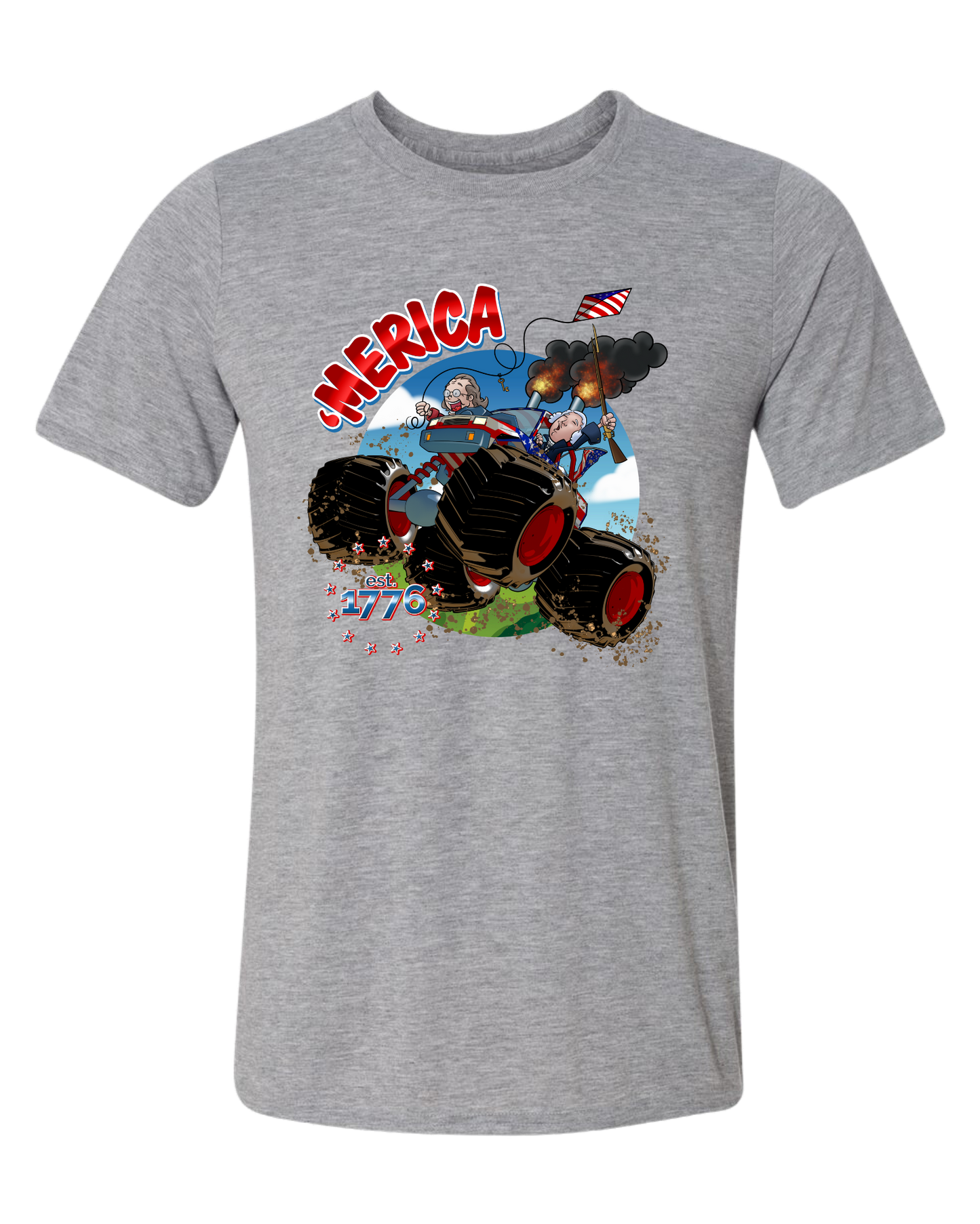'Merica unisex crew-neck short sleeve tee