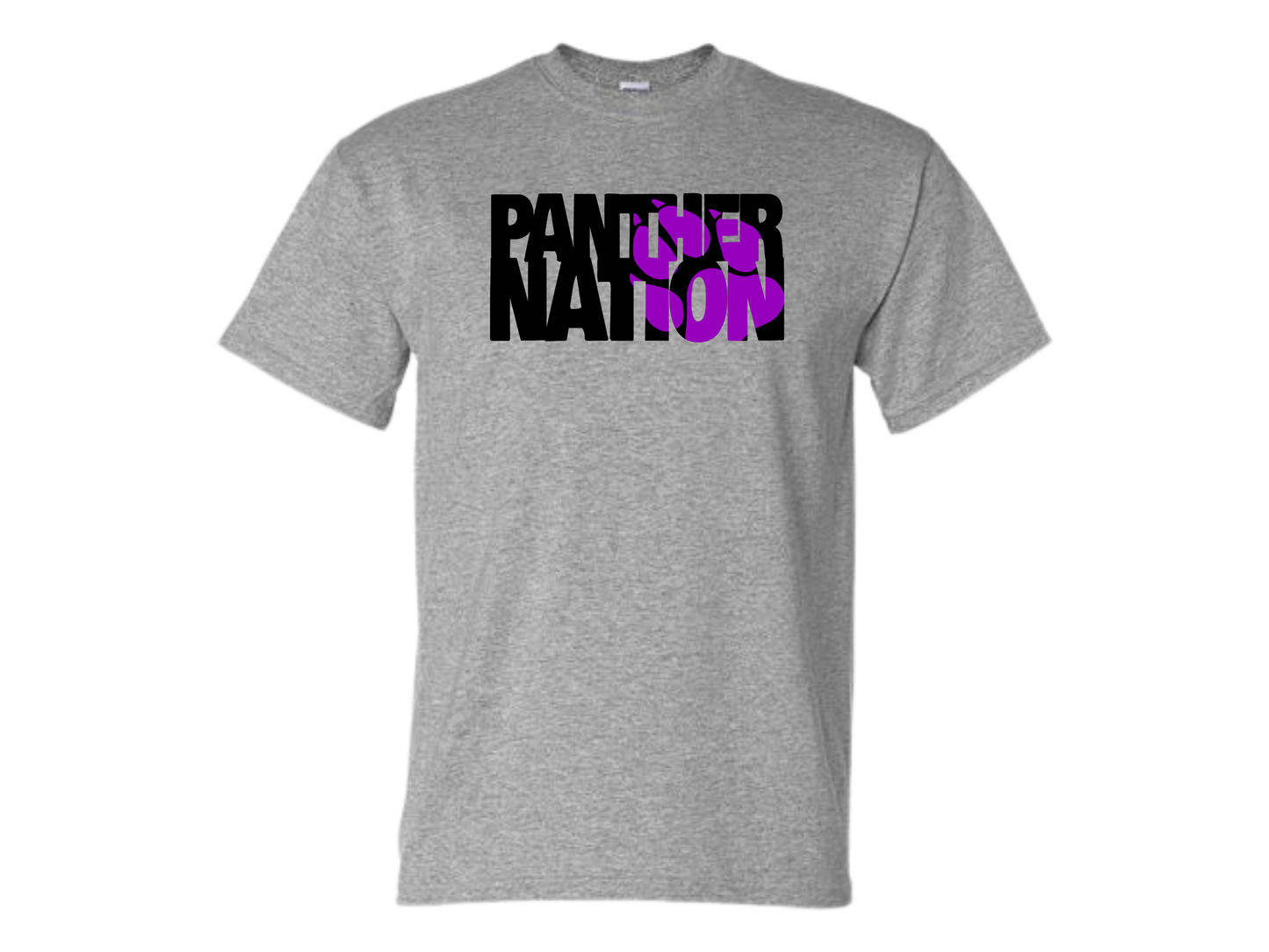 PANTHER NATION Cotton Blend Crew Neck Shirt (available in short sleeve and long sleeve)