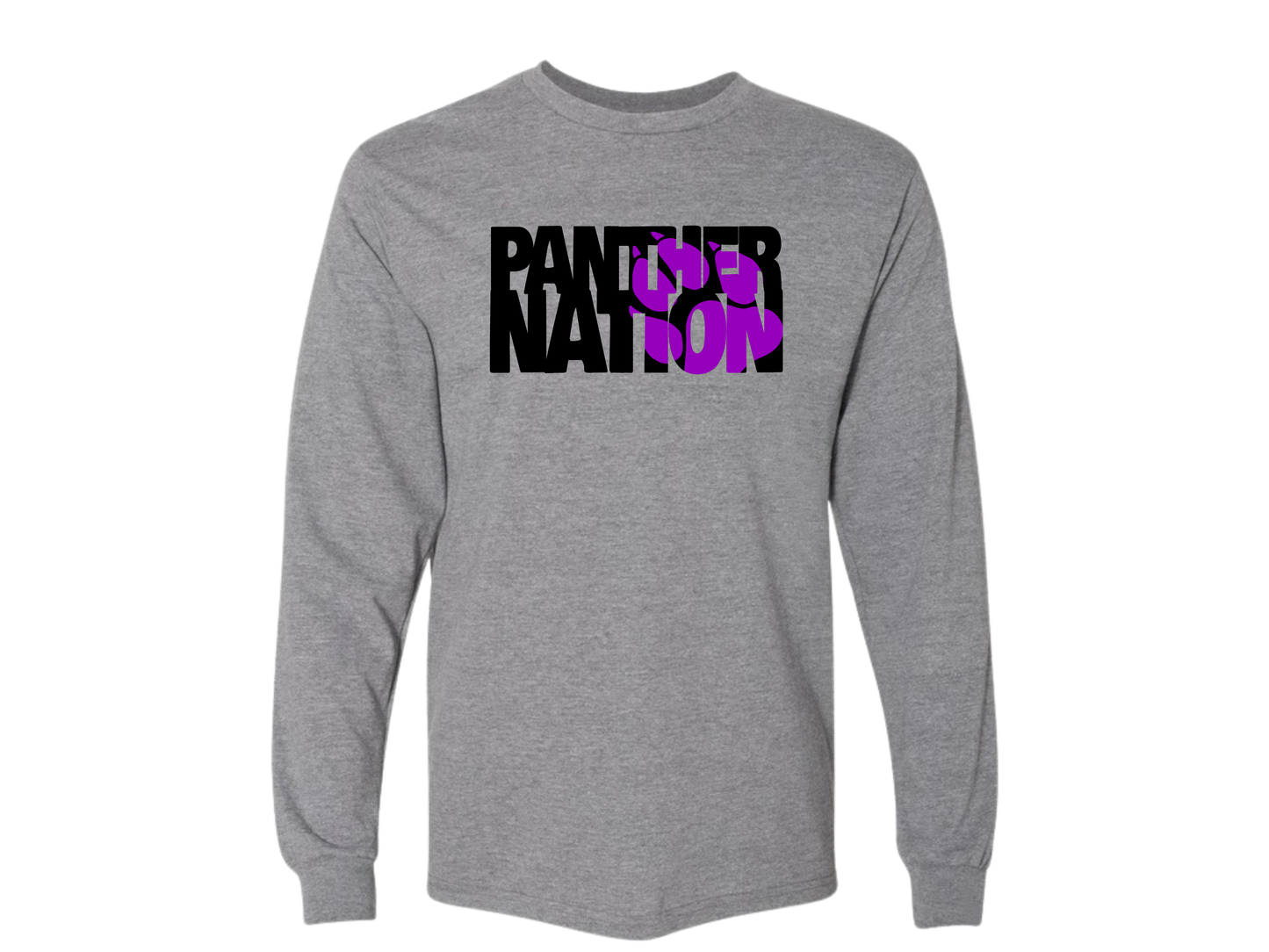 PANTHER NATION Cotton Blend Crew Neck Shirt (available in short sleeve and long sleeve)