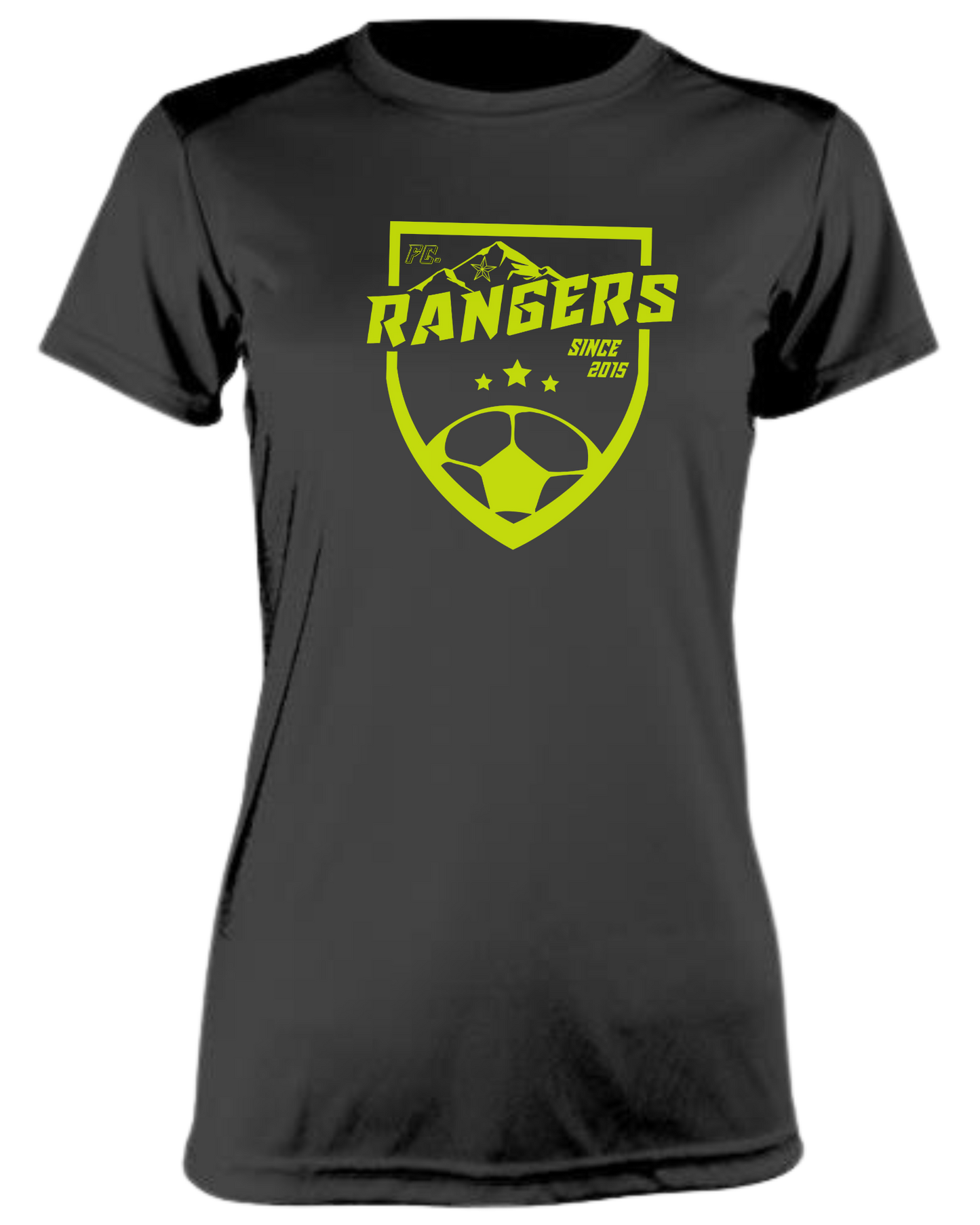 EP Rangers full front logo dry-fit crew neck women's fit tee (available in short sleeve & long sleeve)