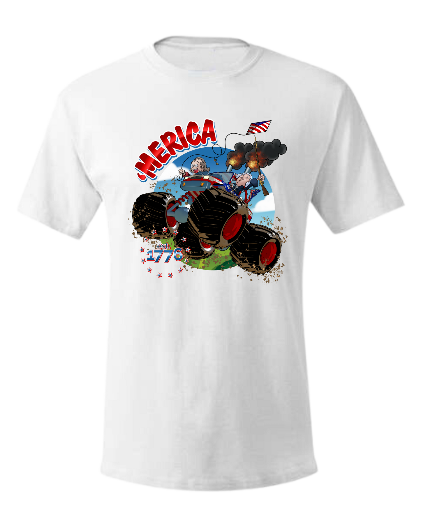 'Merica unisex crew-neck short sleeve tee