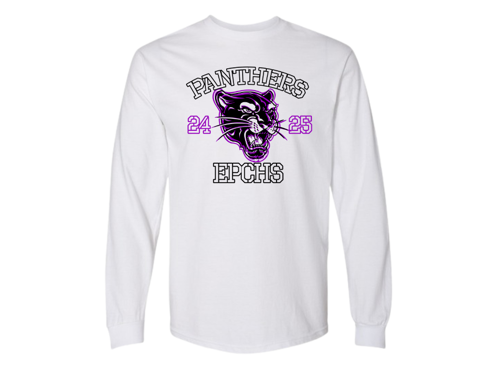 BLURRY PANTHERS Cotton Blend Crew Neck Shirt (available in short sleeve and long sleeve)