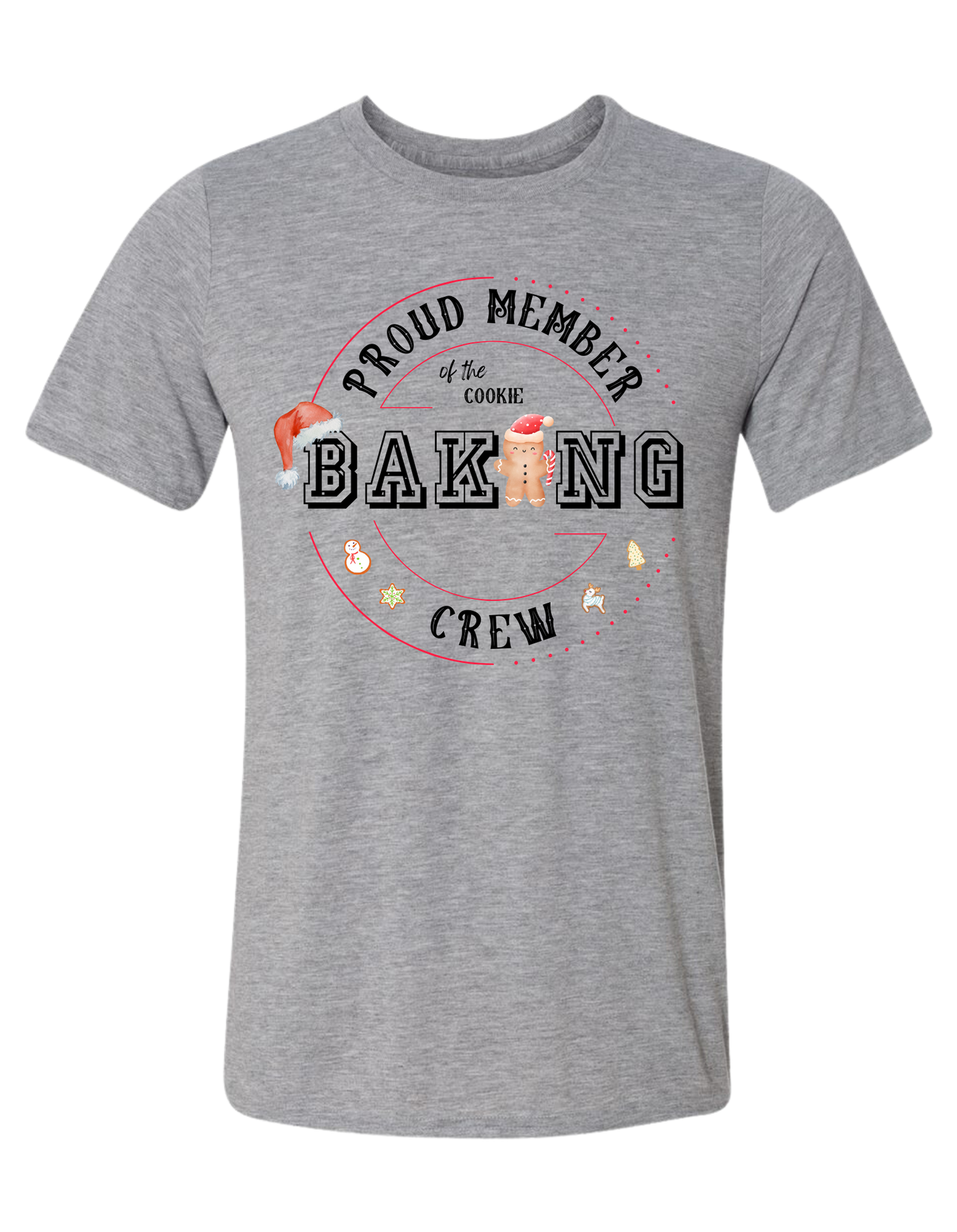 "Proud Member of the Cookie Baking Crew" unisex crewneck tee