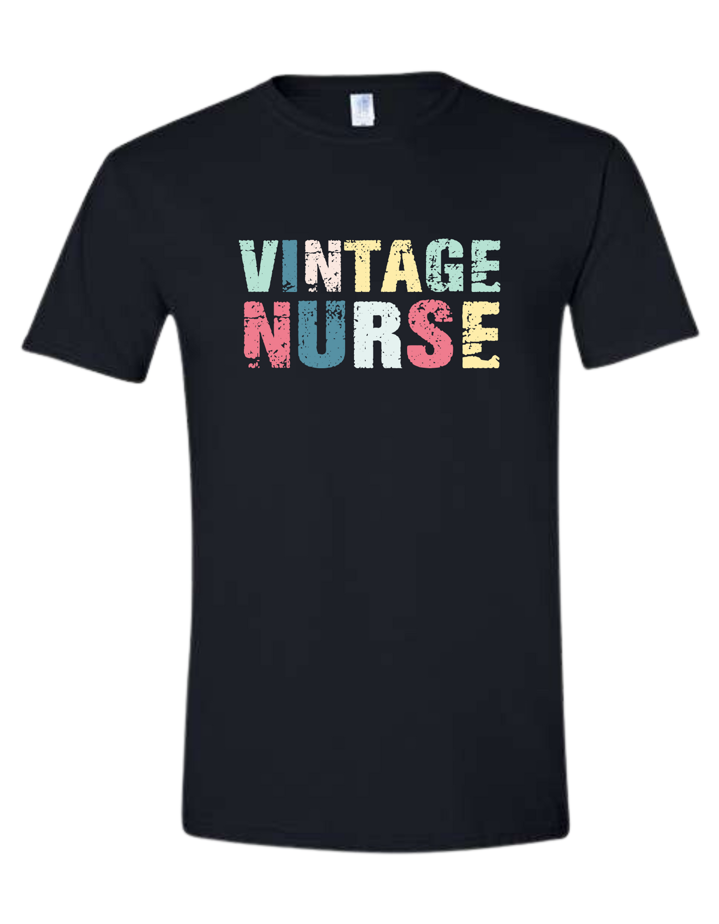 "Vintage Nurse" unisex crew-neck short sleeve tee