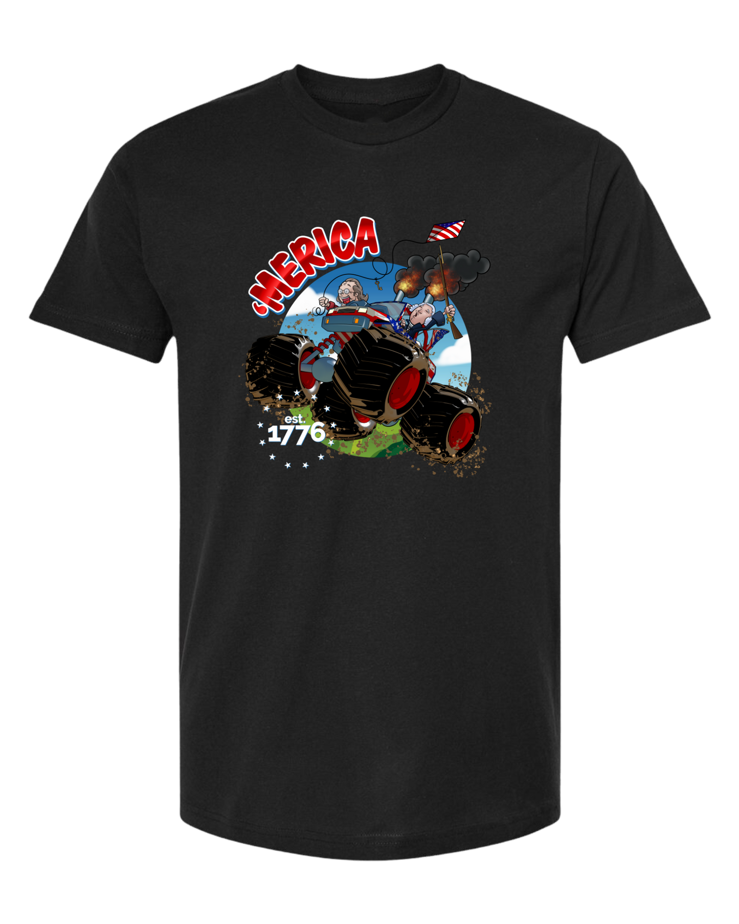'Merica unisex crew-neck short sleeve tee