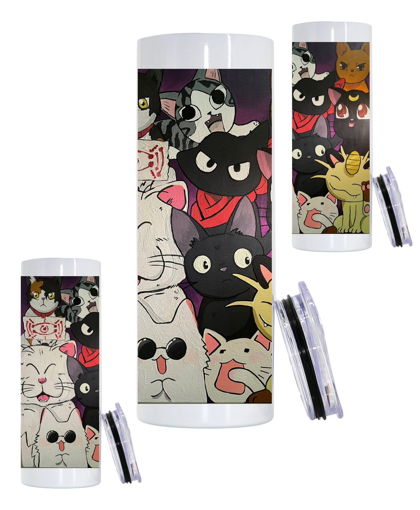 Copy of 20 oz stainless steel tumbler with "Fostering Inspiration Art" Anime collection
