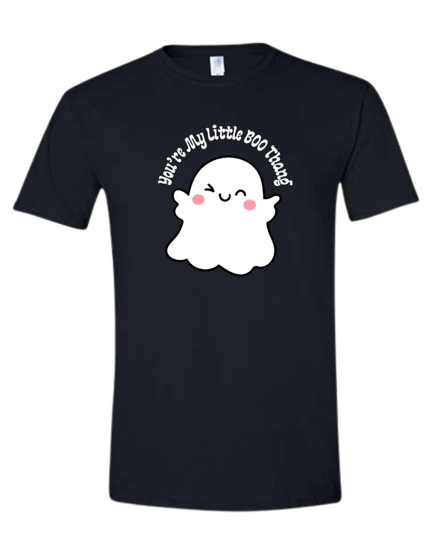 "You're My Little BOO thang" cute ghost graphic tee