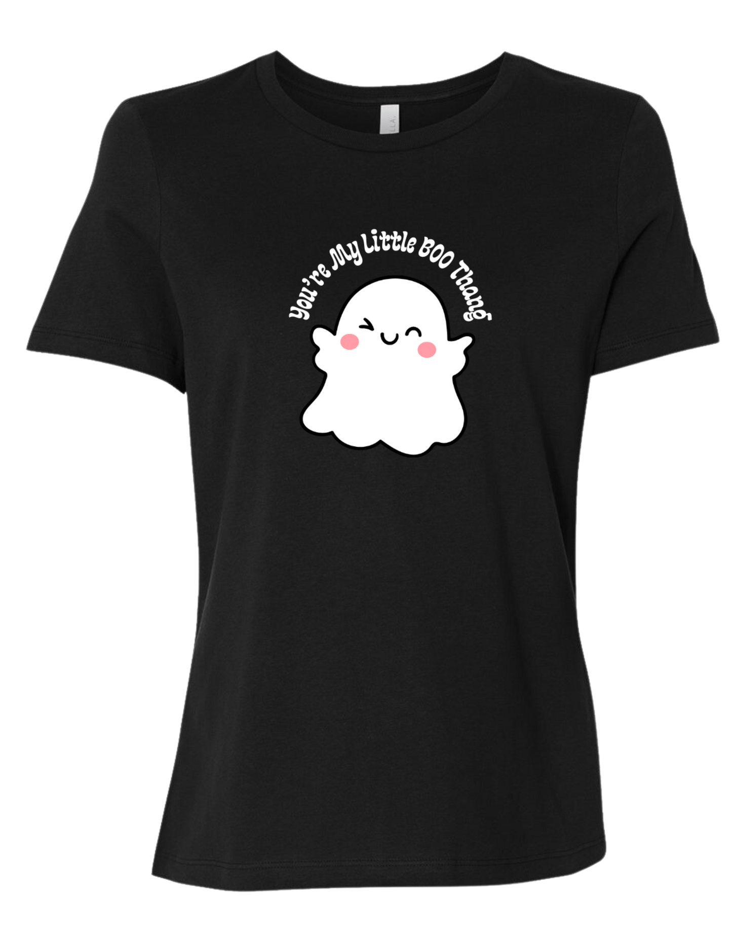 "You're My Little BOO thang" cute ghost graphic tee