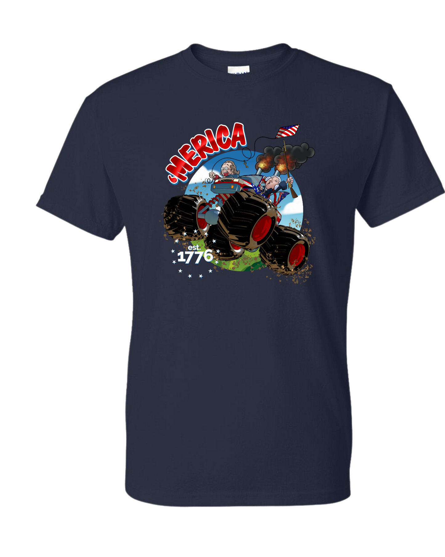 'Merica unisex crew-neck short sleeve tee