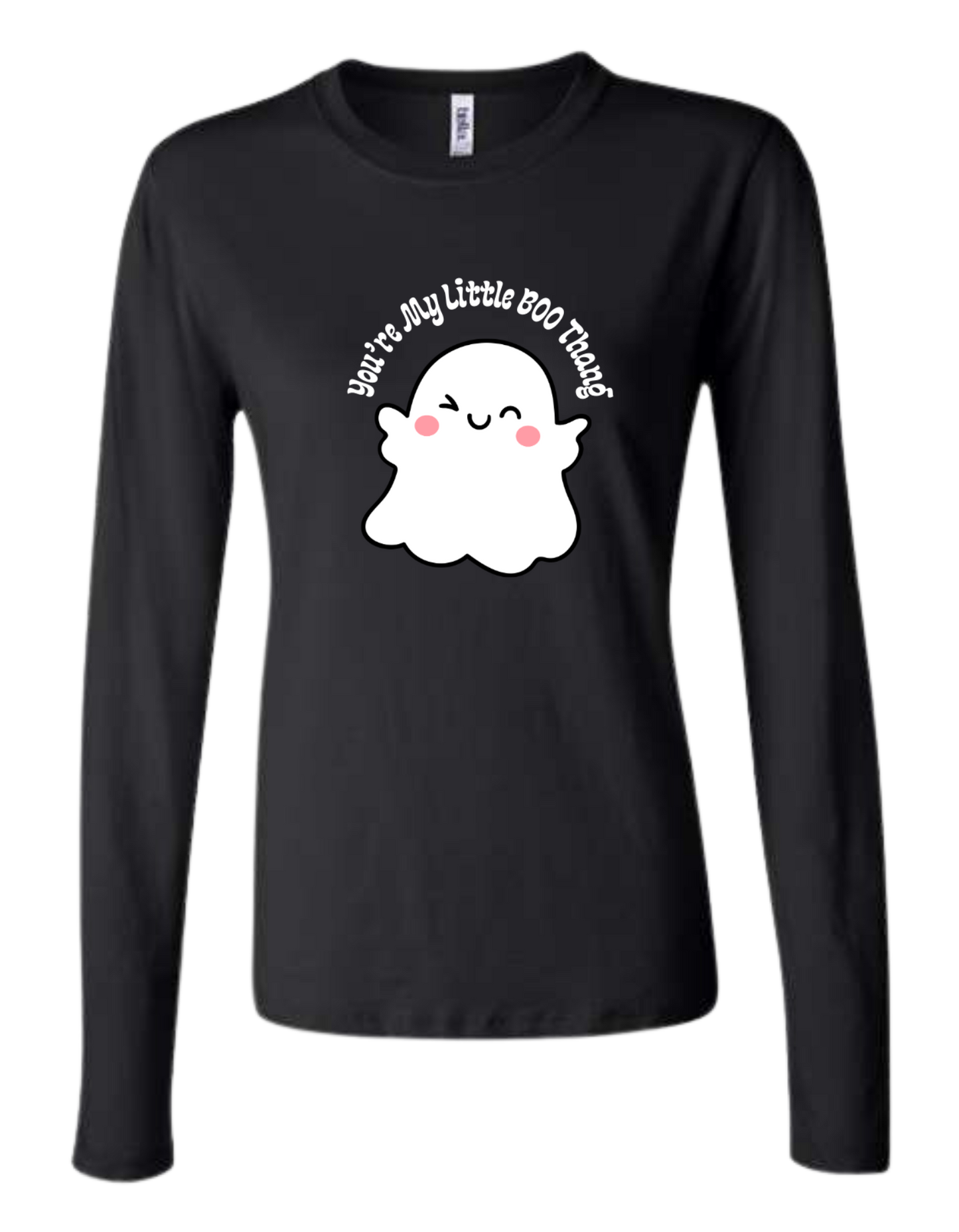 "You're My Little BOO thang" cute ghost graphic tee