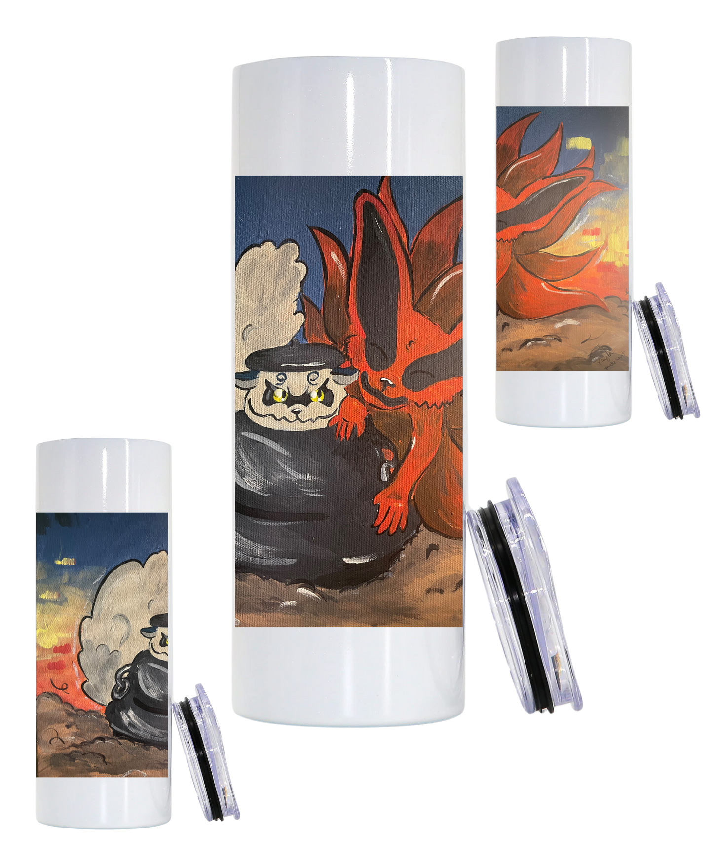Copy of 20 oz stainless steel tumbler with "Fostering Inspiration Art" Anime collection
