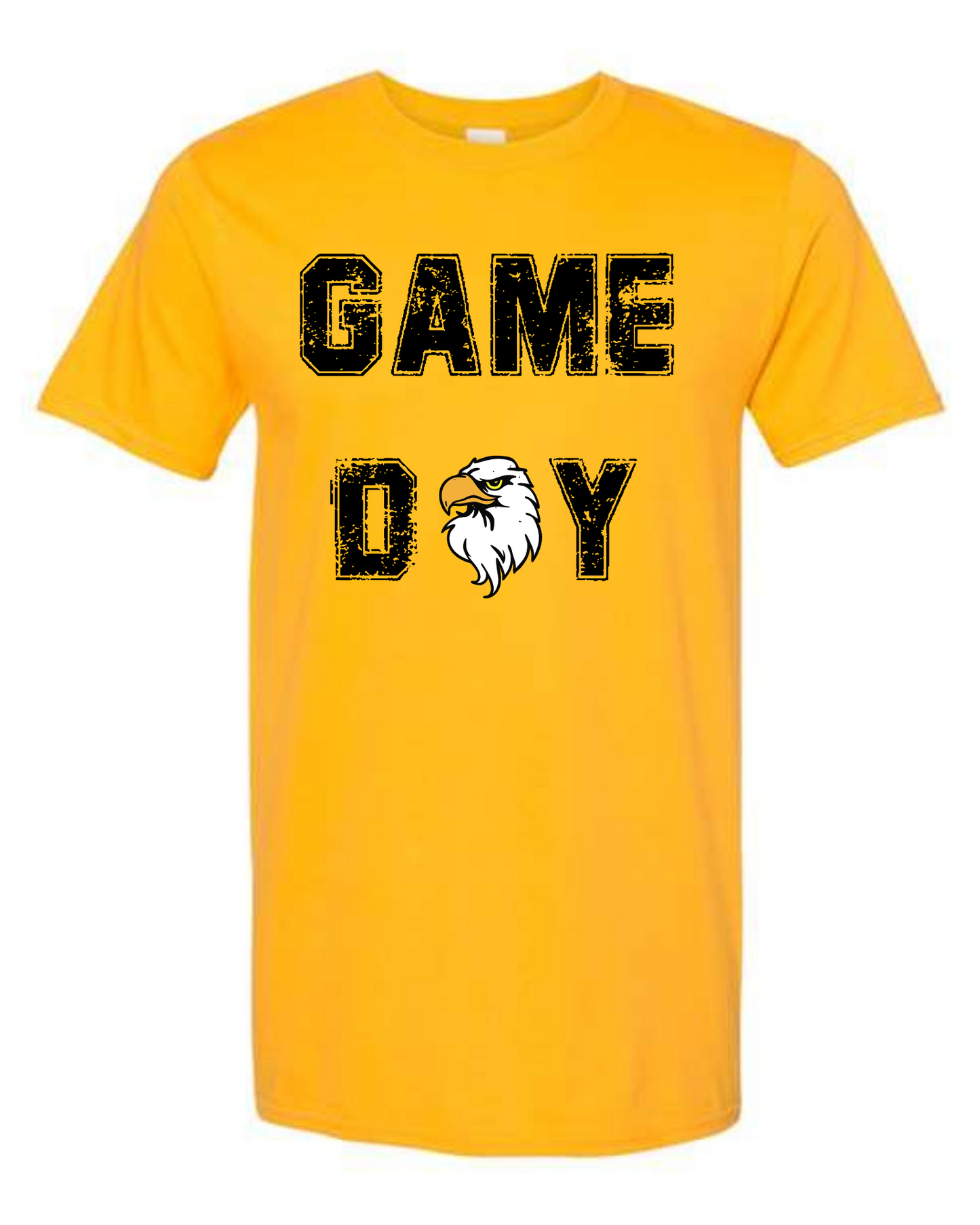 Andress "Game Day" distressed font unisex crew-neck short sleeve tee