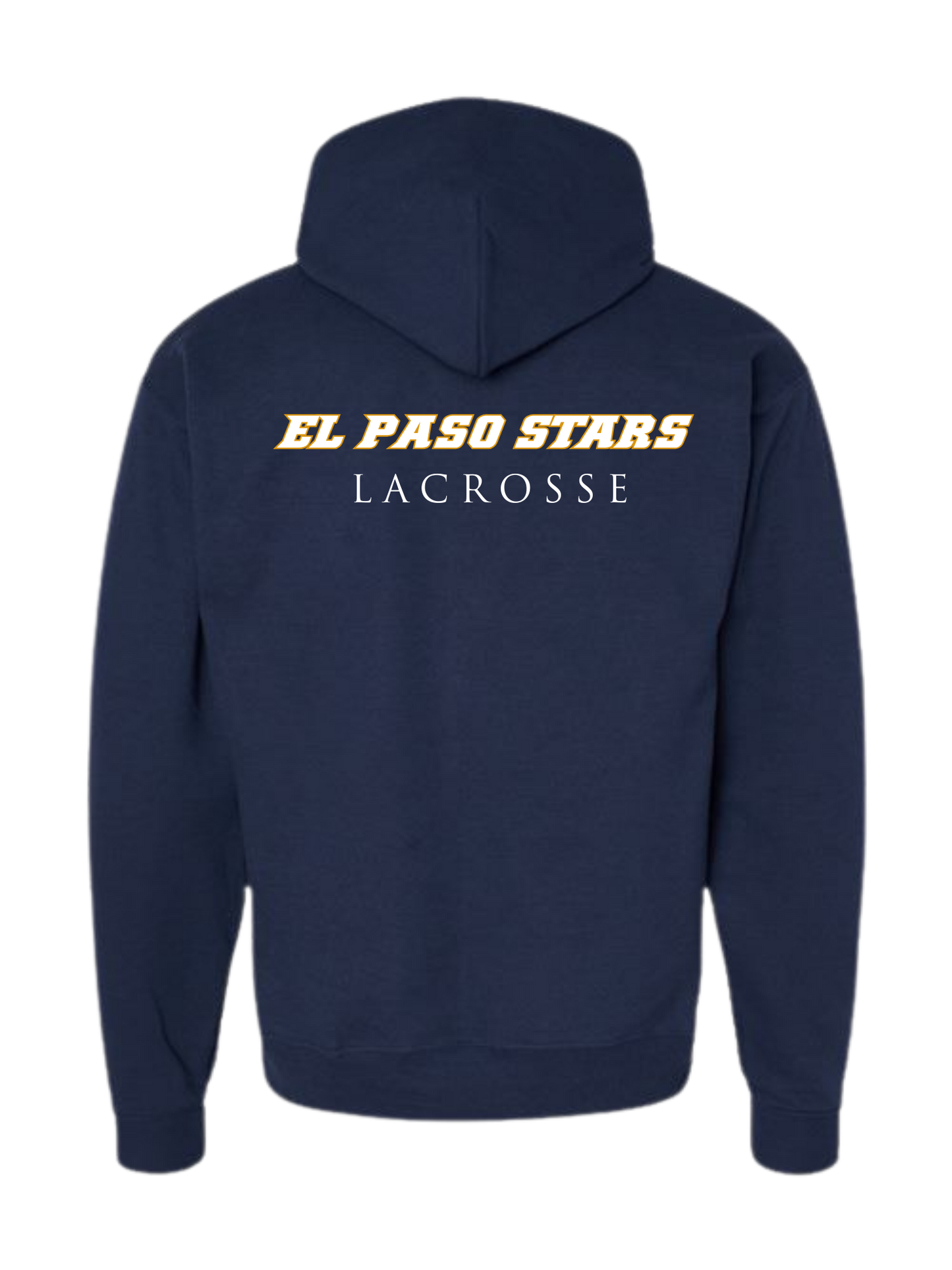 EAT. SLEEP. LACROSSE. REPEAT. distressed classic navy unisex crewneck tee