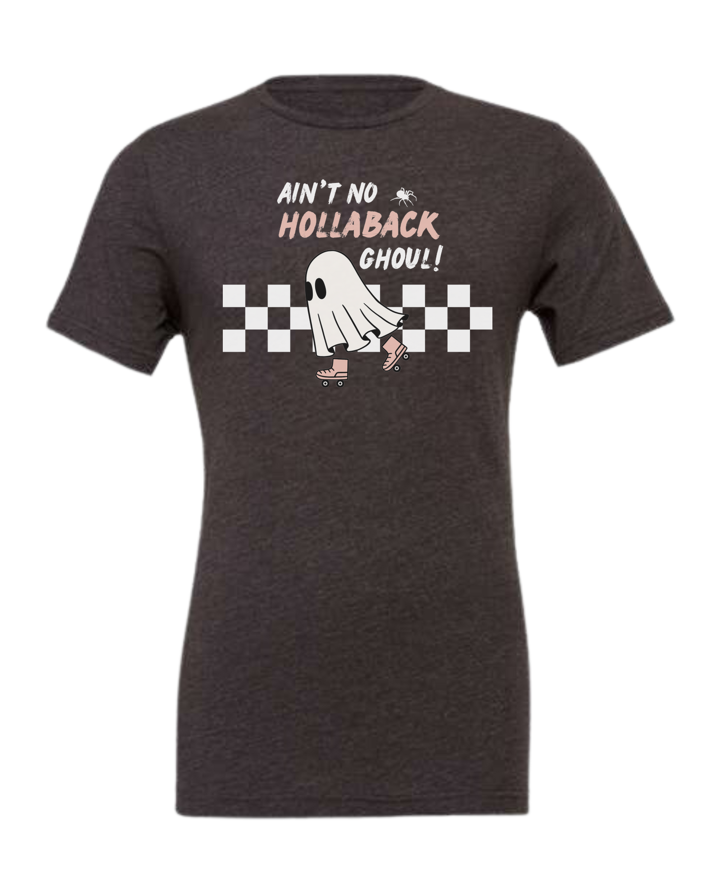 Ain't No Hollaback Ghoul retro graphic Premium unisex crewneck tee Dark Grey