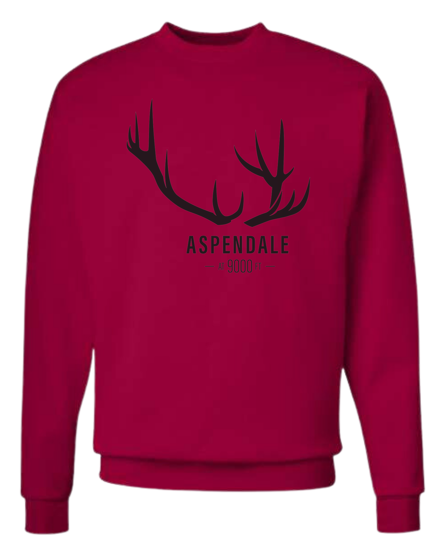 Antlers for Aspendale Classic unisex crewneck sweatshirt Red
