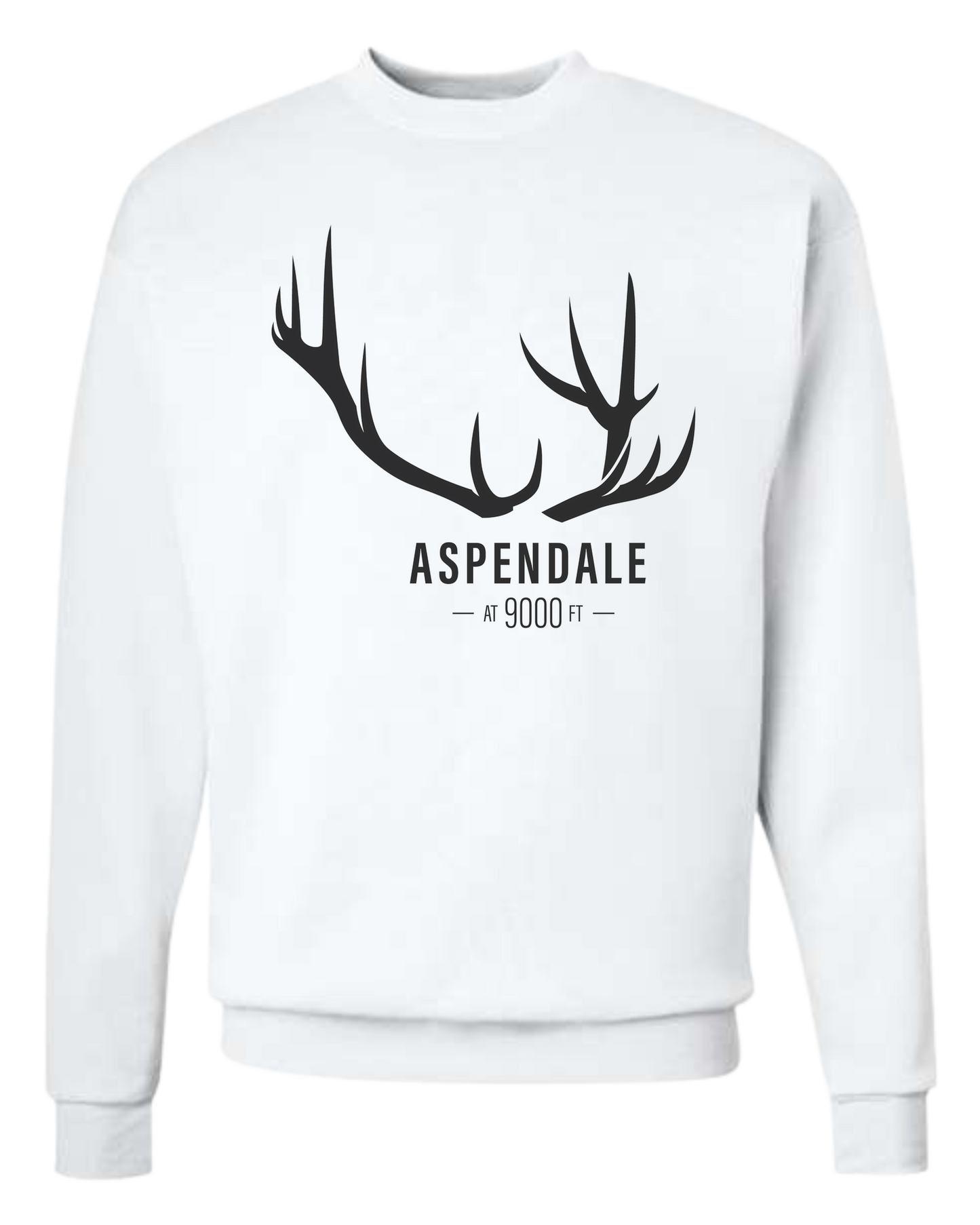 Antlers for Aspendale Classic unisex crewneck sweatshirt White