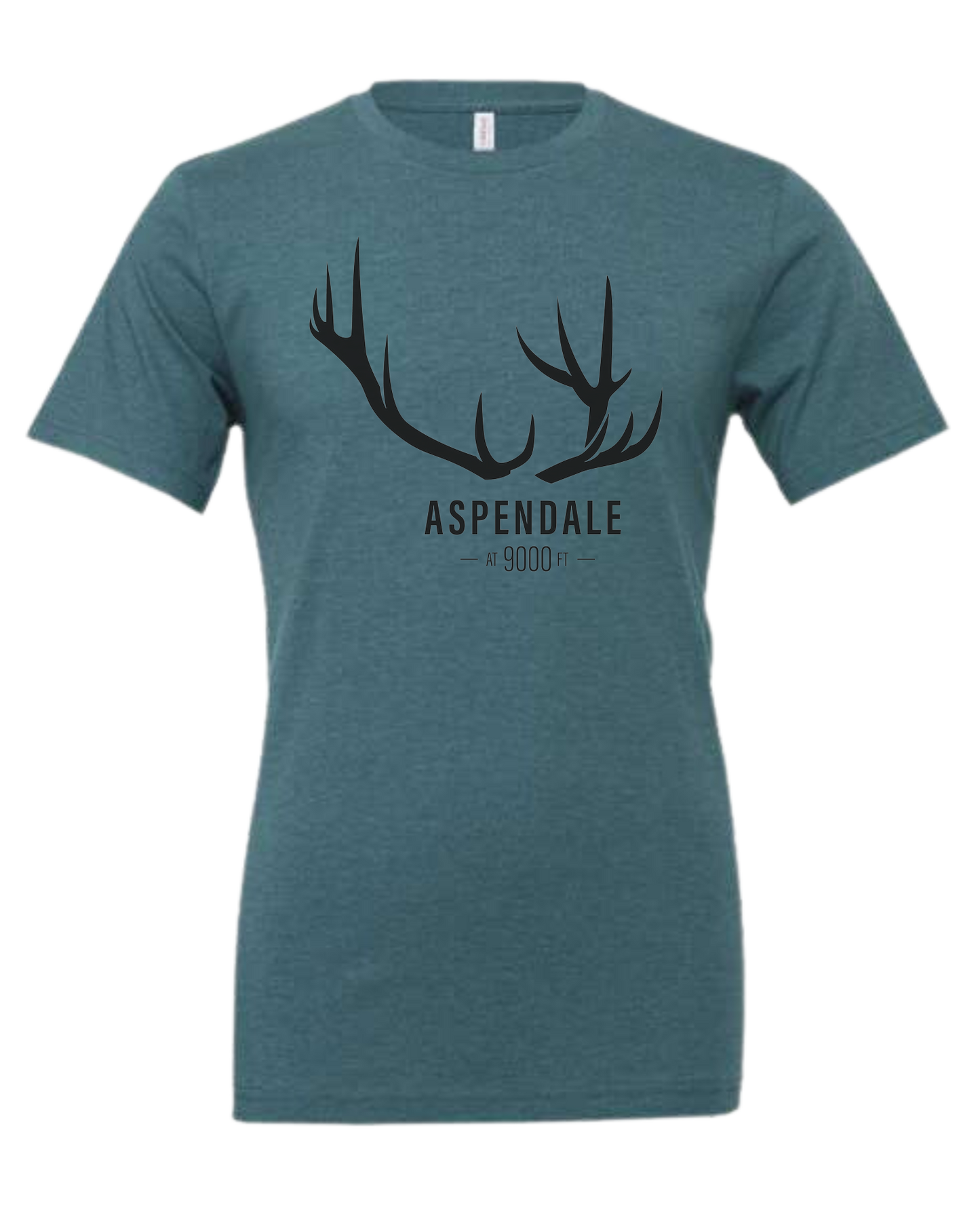 Antlers for Aspendale Premium unisex crewneck tee Heather Teal