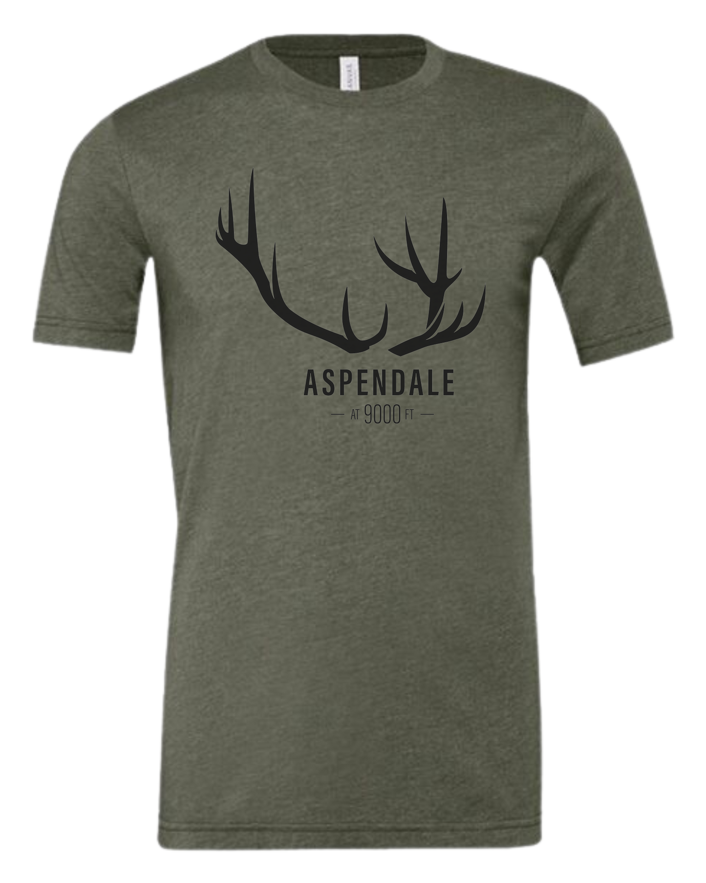 Antlers for Aspendale Premium unisex crewneck tee Military Green