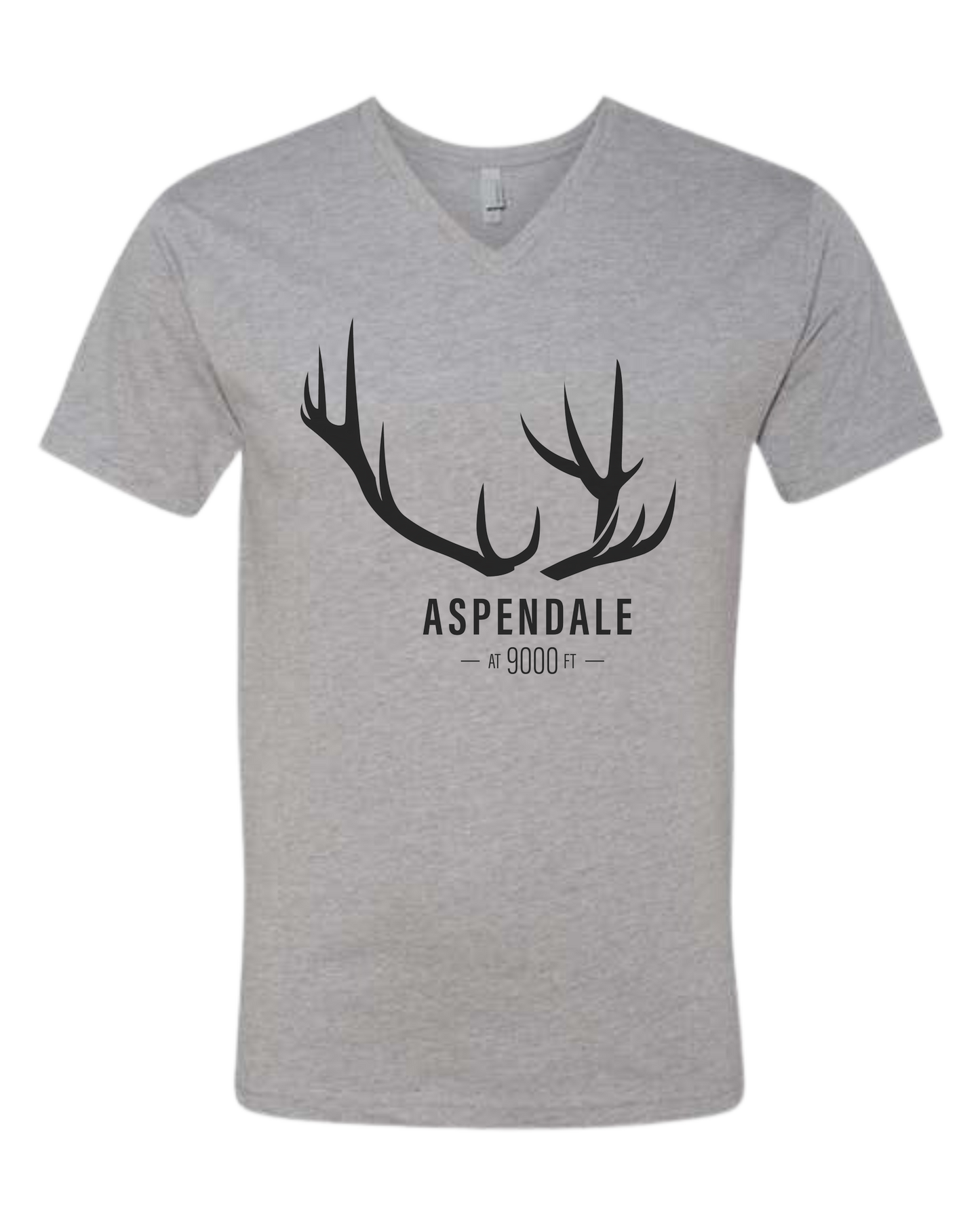 Antlers for Aspendale Premium unisex v-neck tee Heather Grey