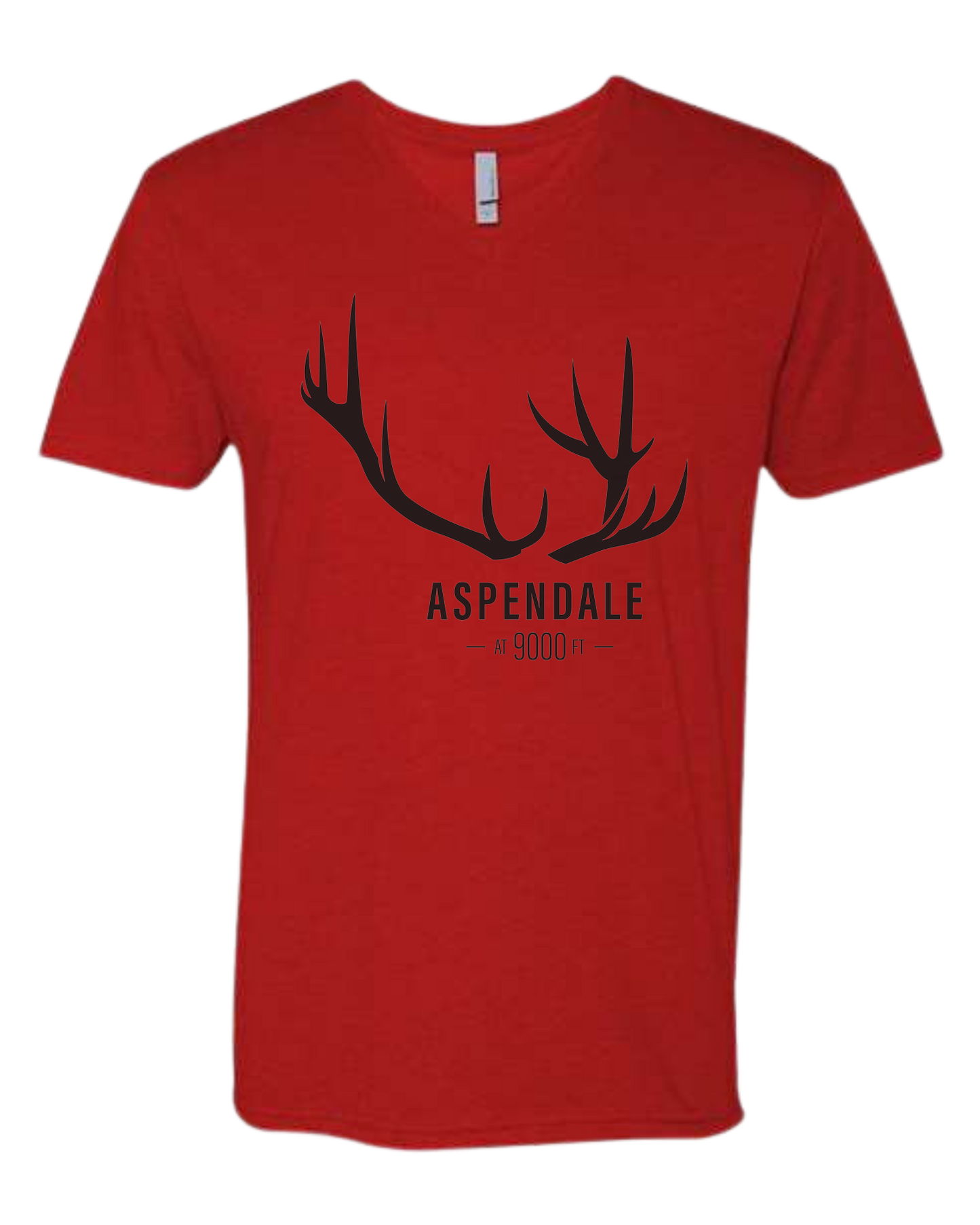 Antlers for Aspendale Premium unisex v-neck tee Red