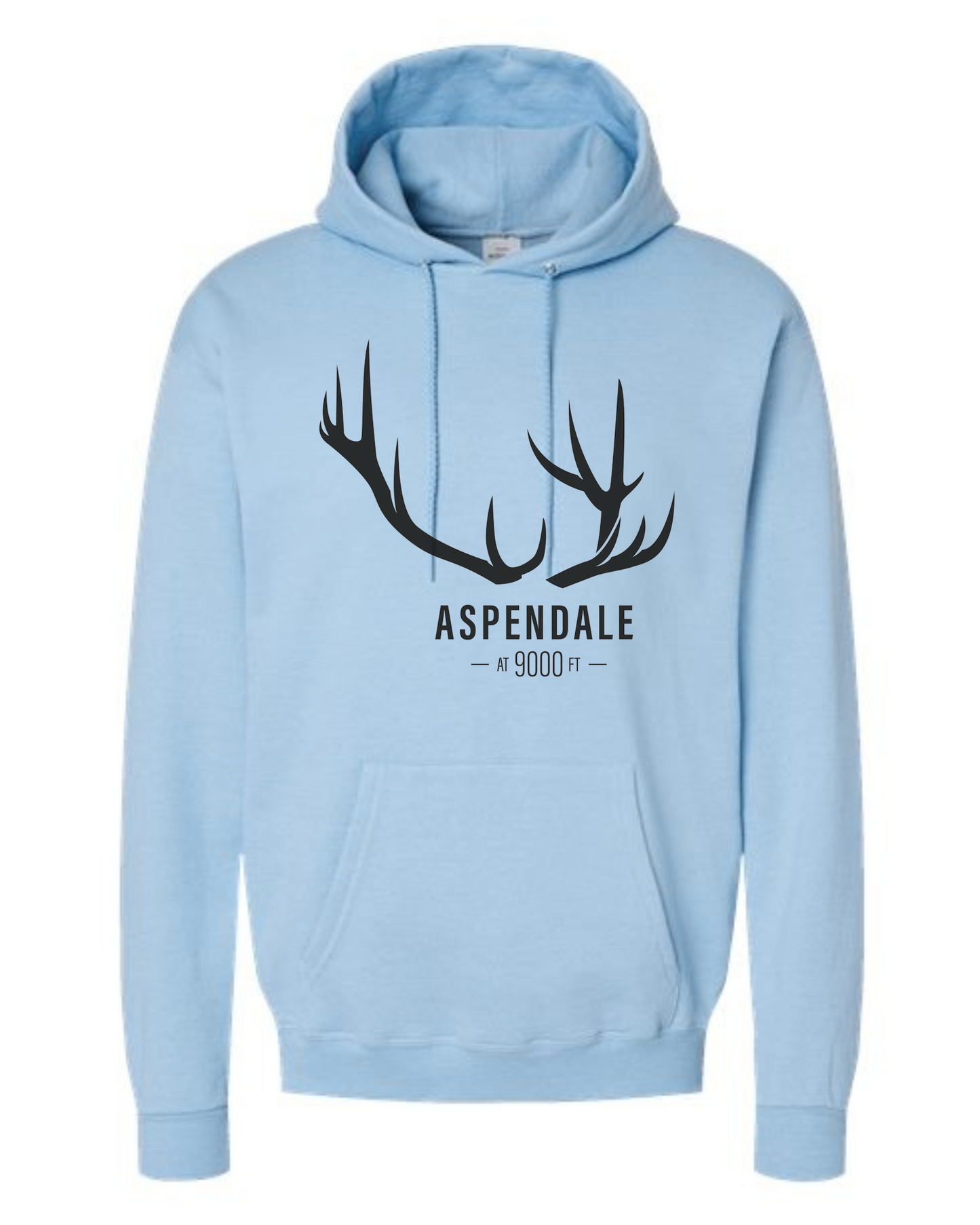Antlers for Aspendale Unisex Classic Hoodie Ice Blue