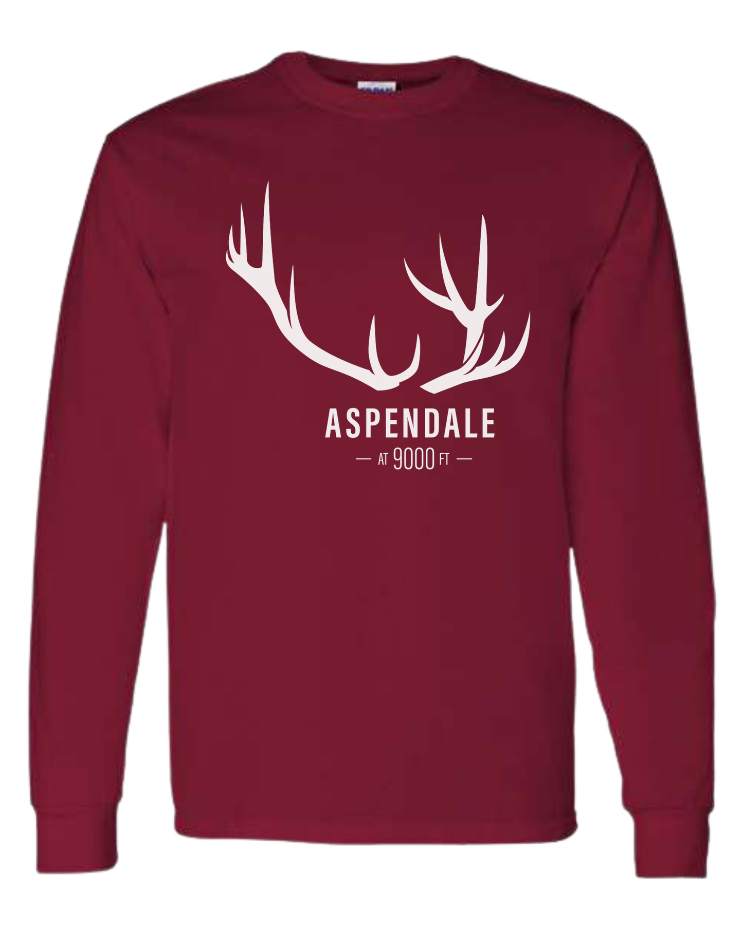 Antlers for Aspendale (white) Classic unisex crewneck sweatshirt Cardinal Red