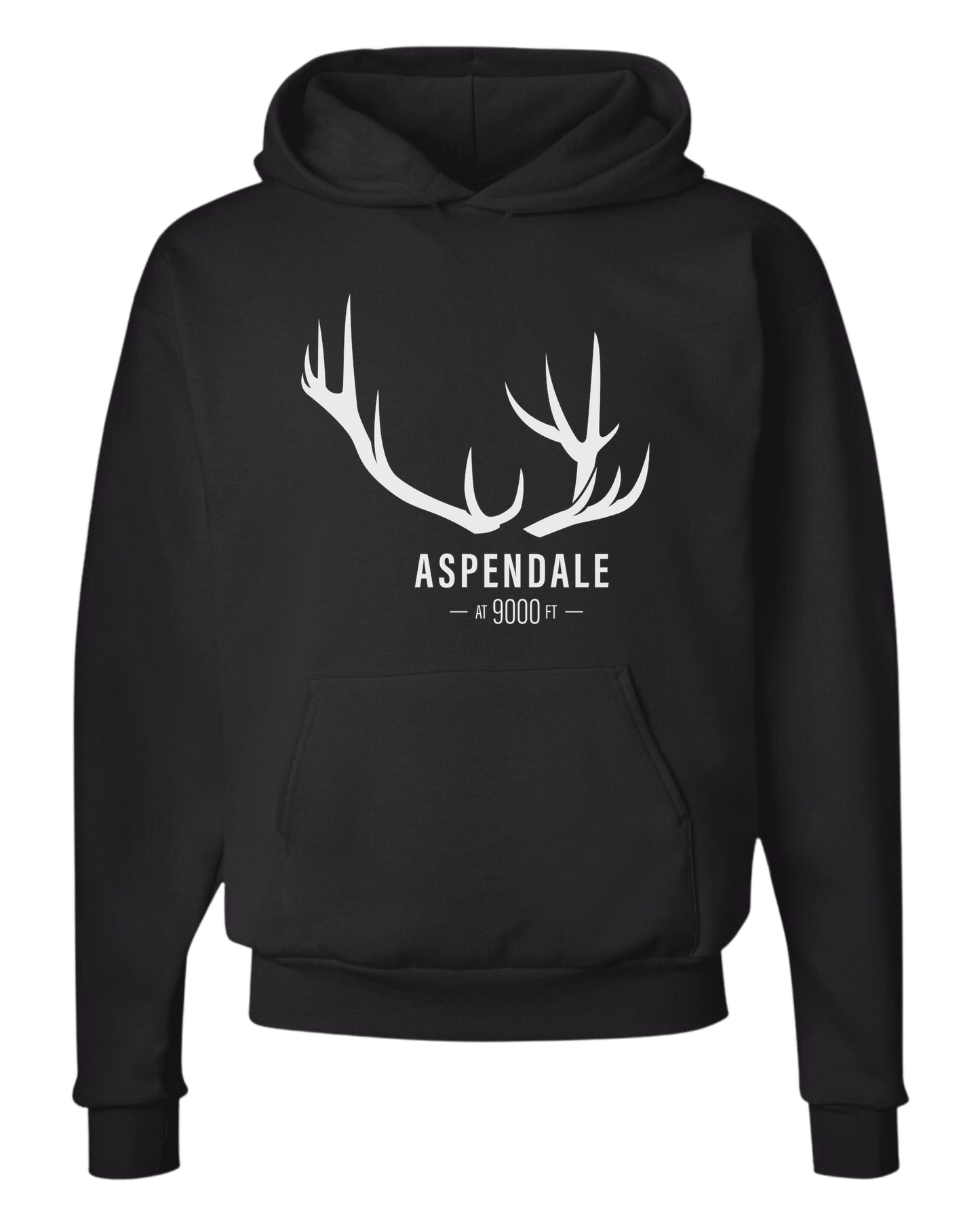 Antlers for Aspendale (white) Unisex Classic Hoodie Black