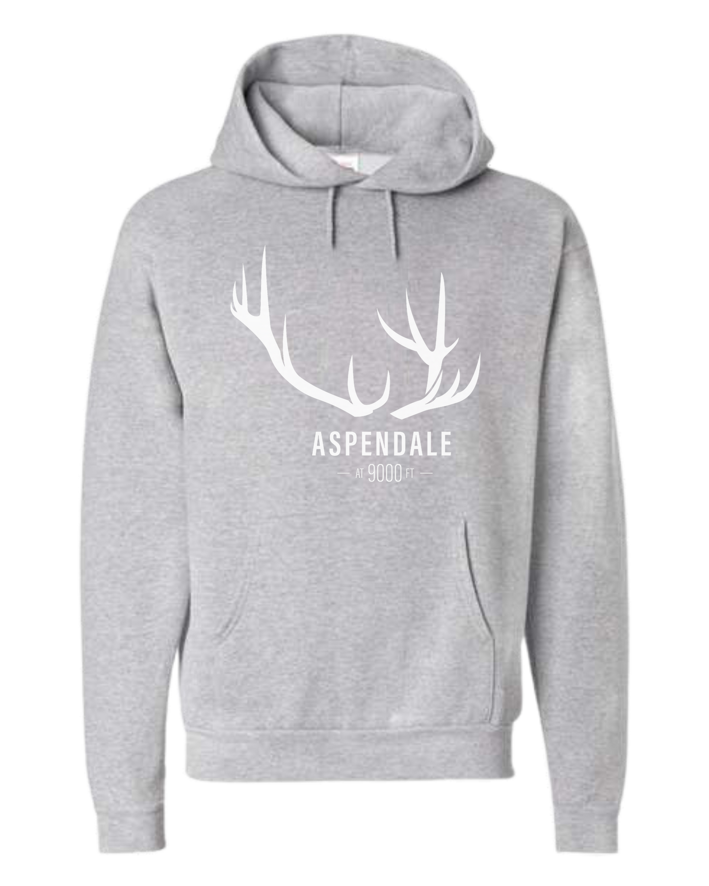 Antlers for Aspendale (white) Unisex Classic Hoodie Sport Grey