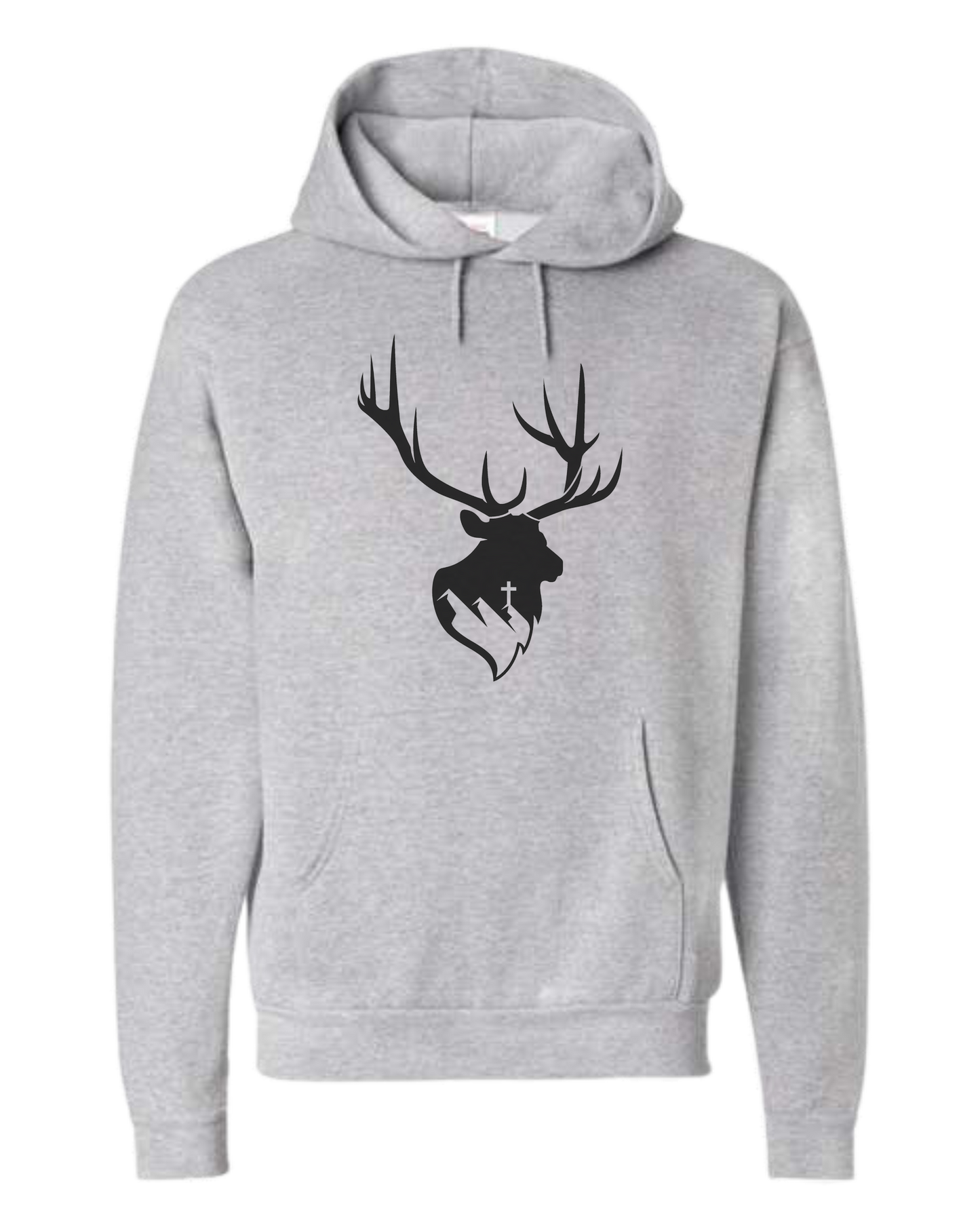 Aspendale Elk (black) Unisex Classic Hoodie Sport Grey