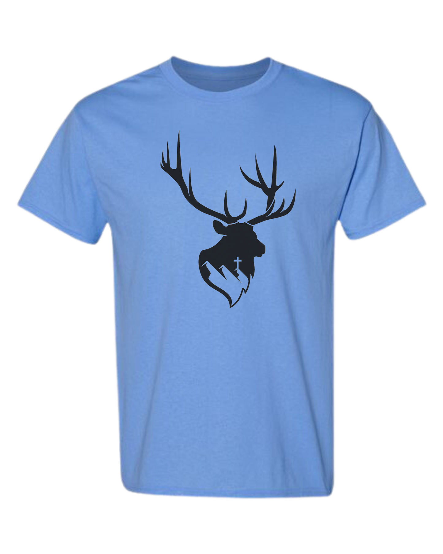 Aspendale Elk (black) Unisex crewneck graphic tee (light colors) Caroline Blue