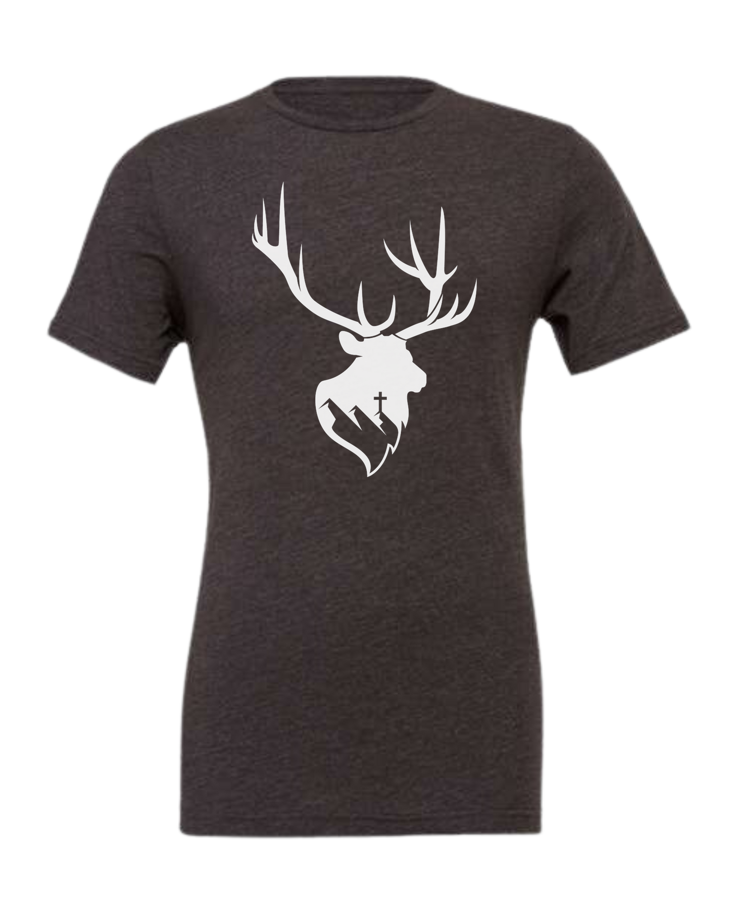 Aspendale Elk (white) Premium unisex crewneck tee Dark Grey