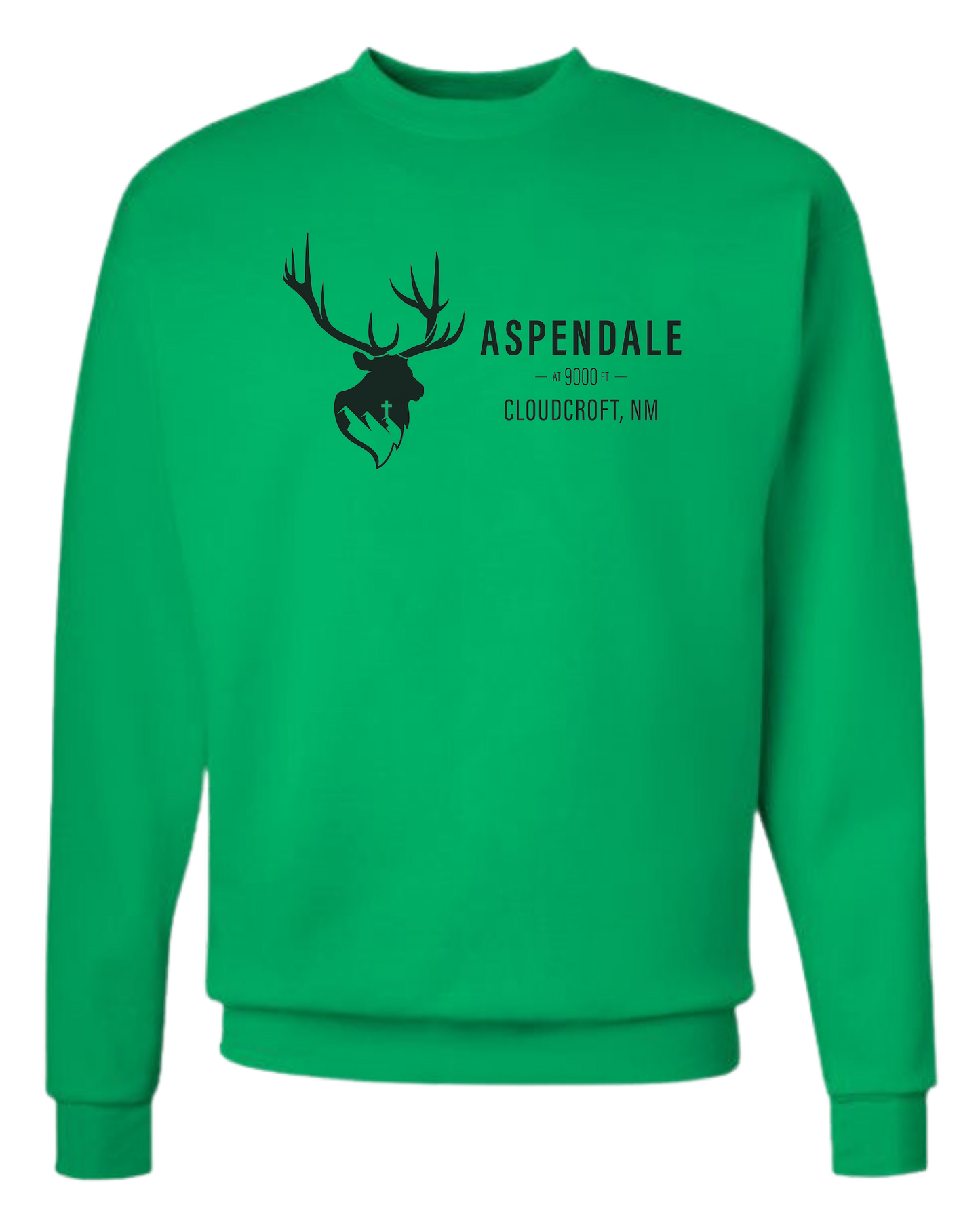 Aspendale Mountain Retreat Classic unisex crewneck sweatshirt Green