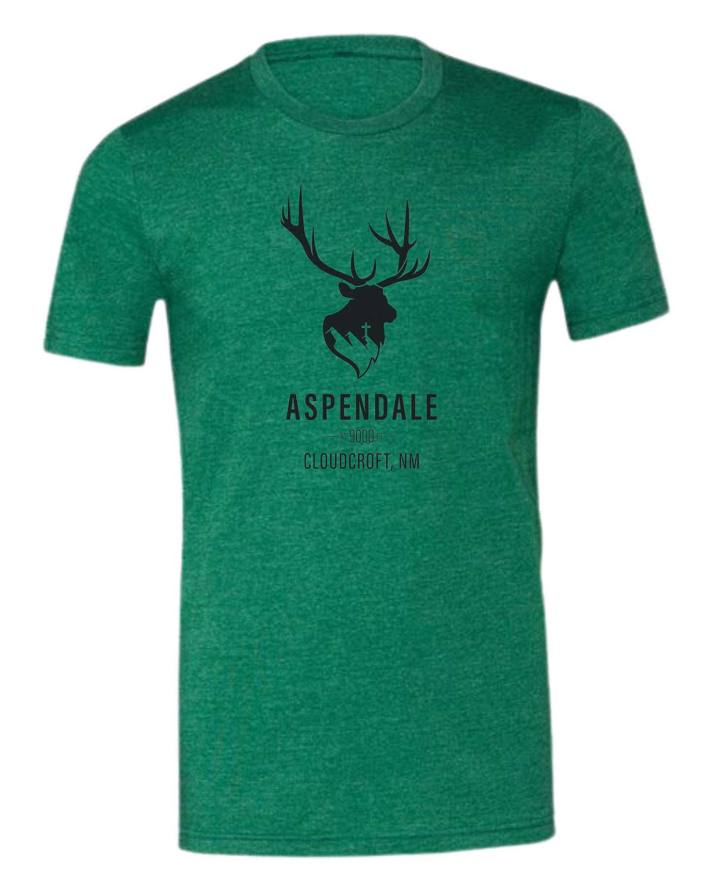 Aspendale at 9000ft (black) Premium unisex crewneck tee Grass Green