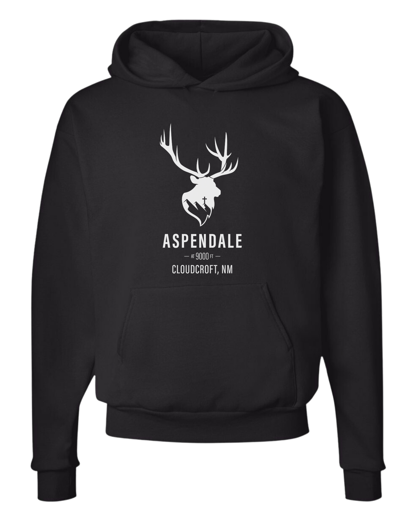 Aspendale at 9000ft (white) Unisex Classic Hoodie Black