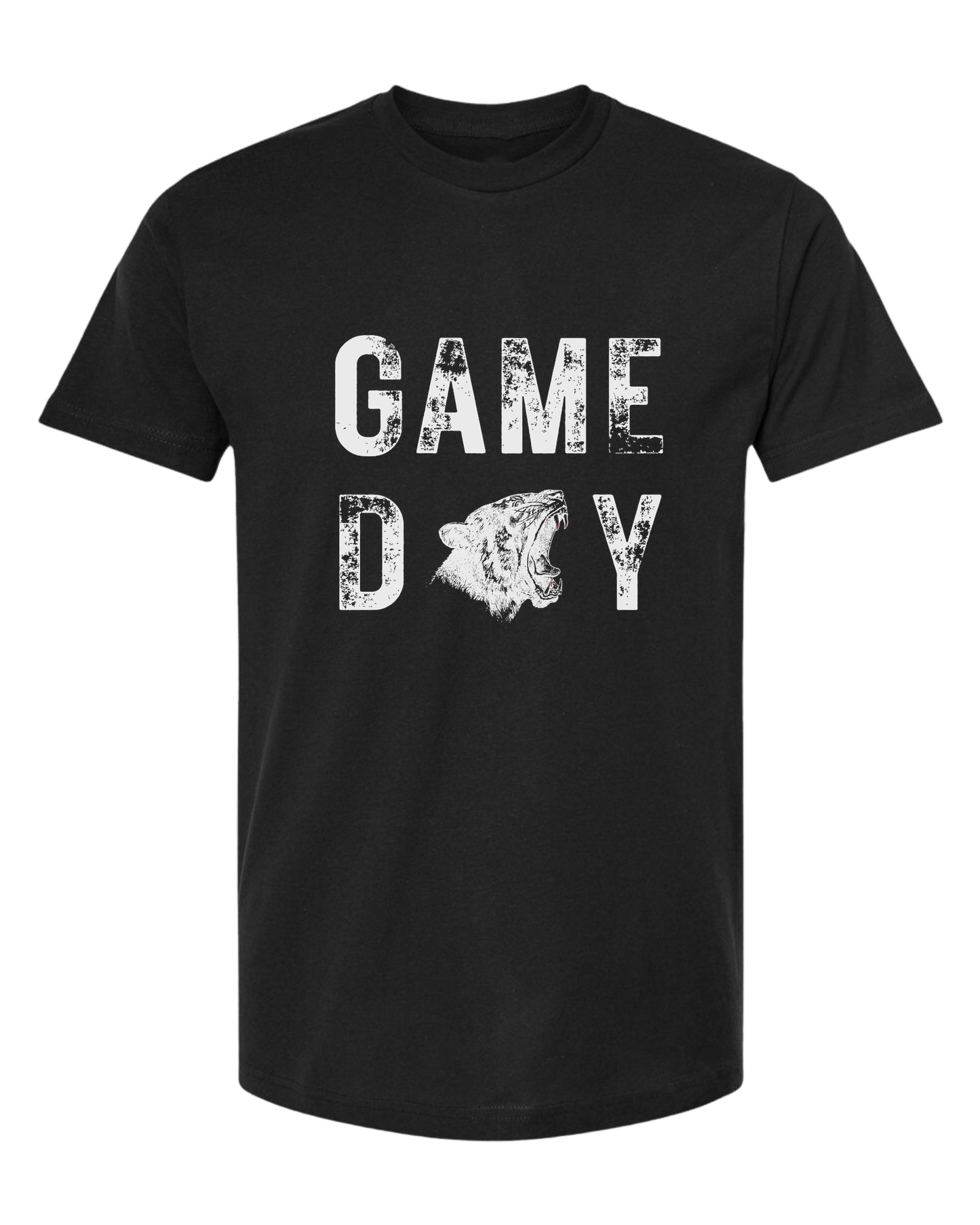 Austin "GAME DAY" distressed font tee Classic unisex crewneck tee Short sleeve crew neck