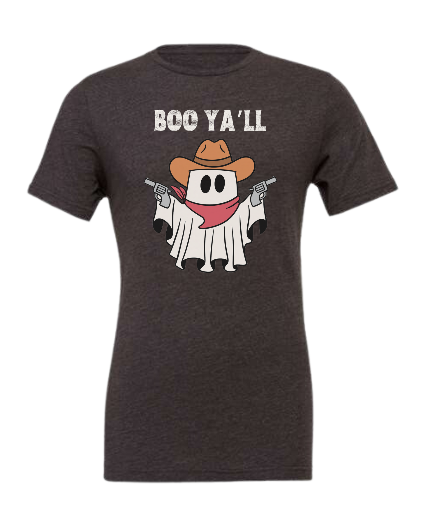 "Boo Ya'll" Cowboy ghost tee Premium unisex crewneck tee Dark Grey