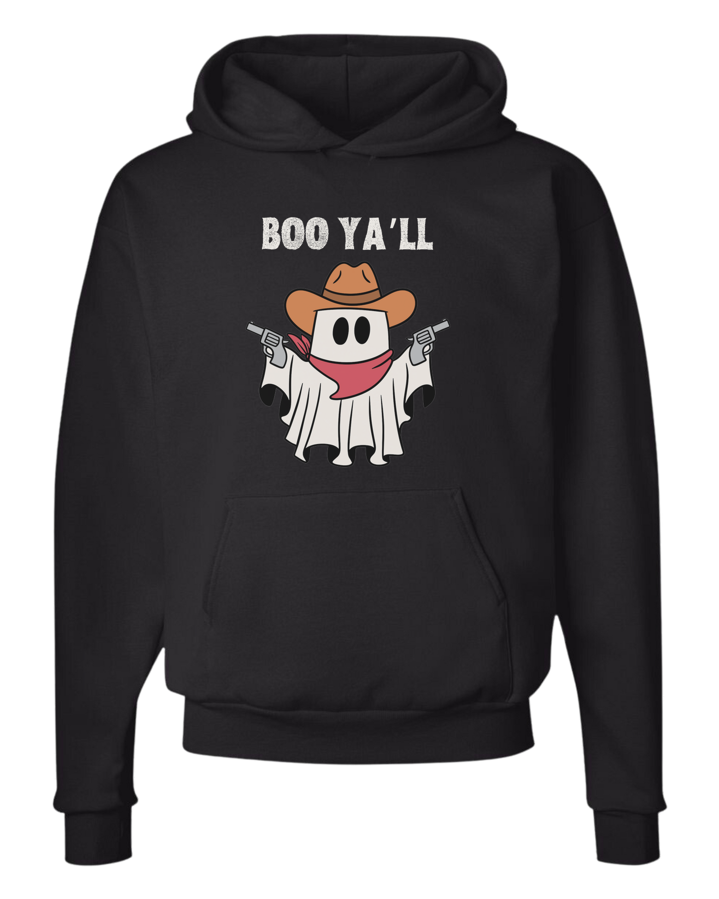 "Boo Ya'll" Cowboy ghost tee Unisex Classic Hoodie Black