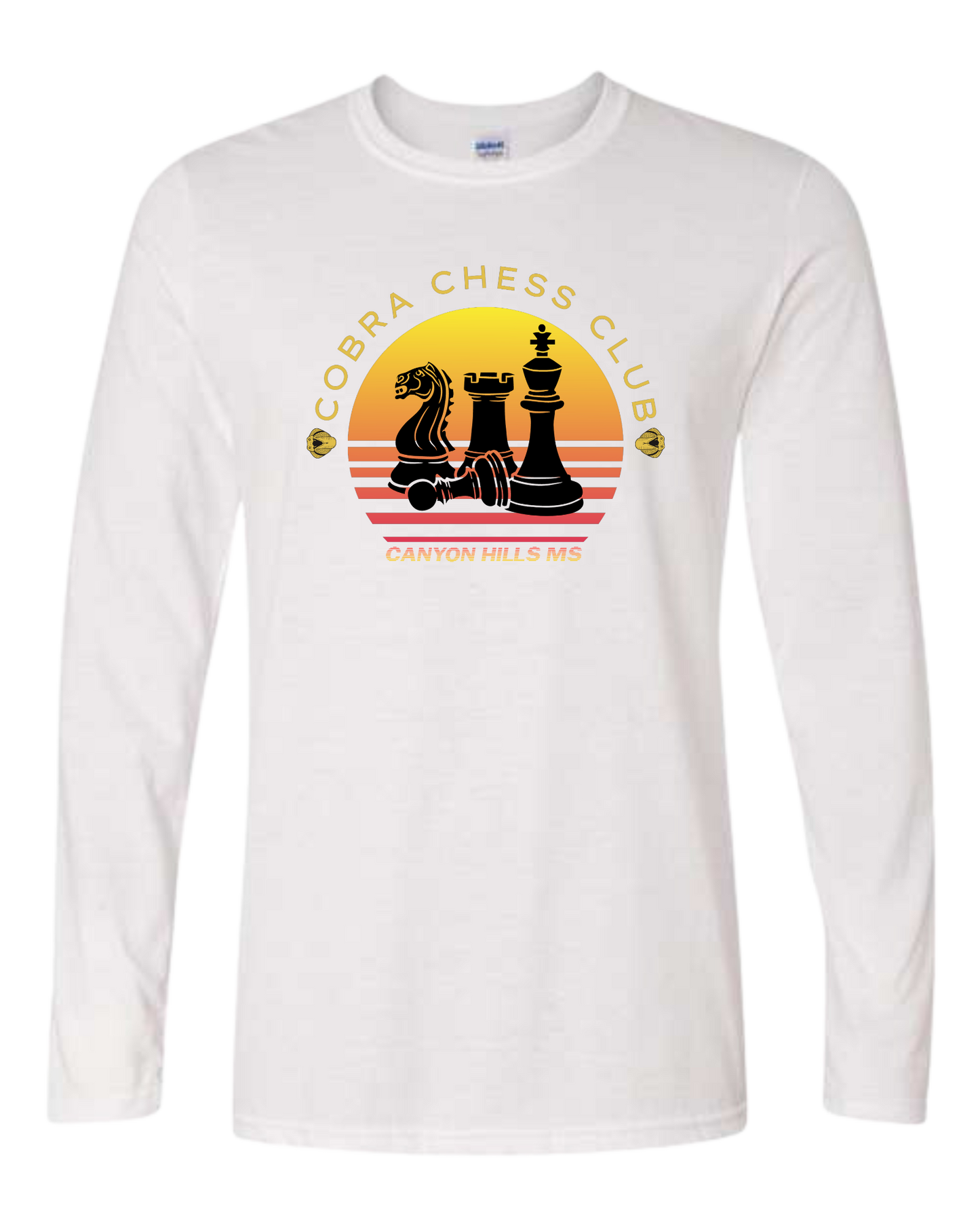 CHMS Cobra Chess club long sleeve tee