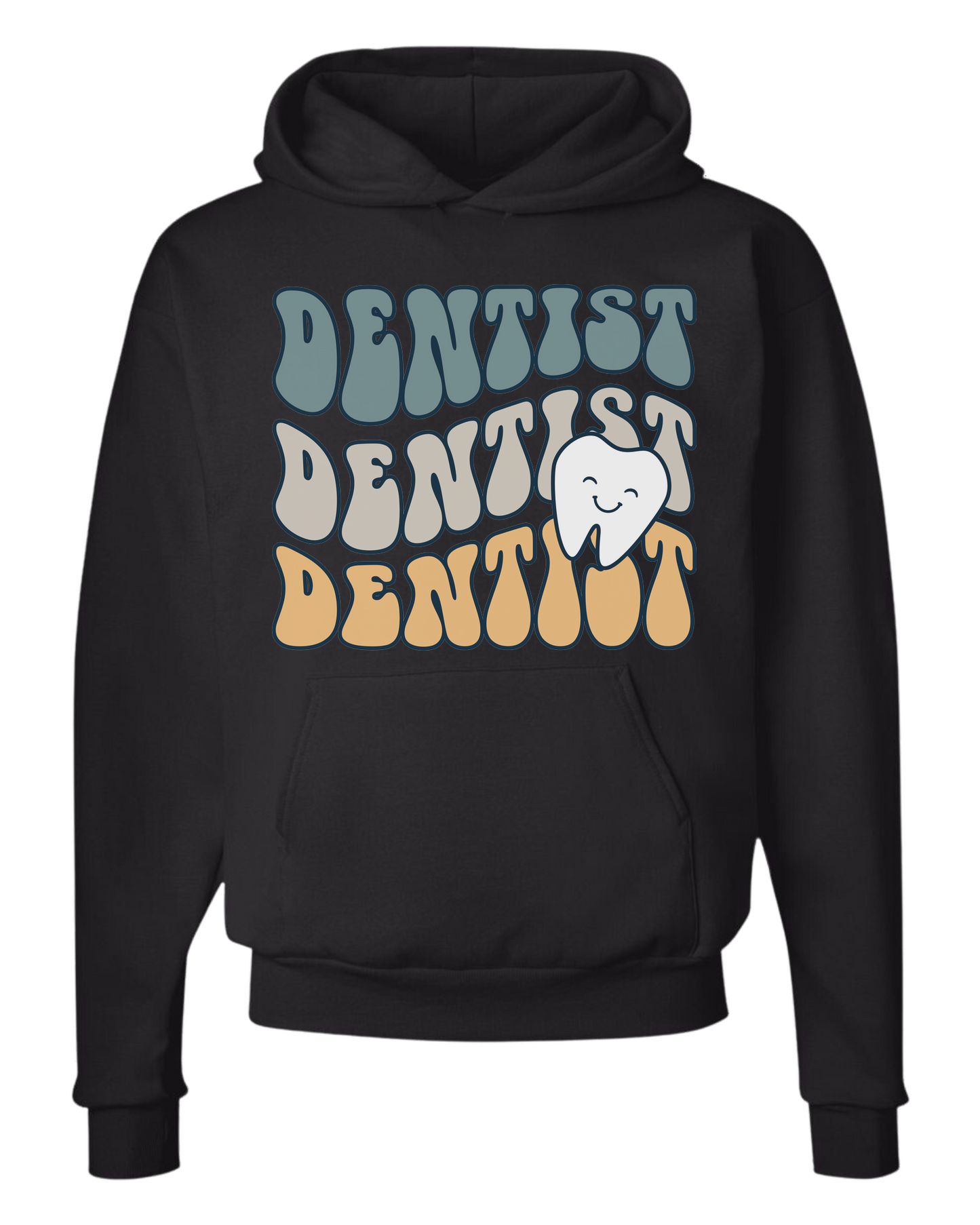 Groovy Font "DENTIST, DENTIST, DENTIST" design Classic unisex crewneck tee Hoodie