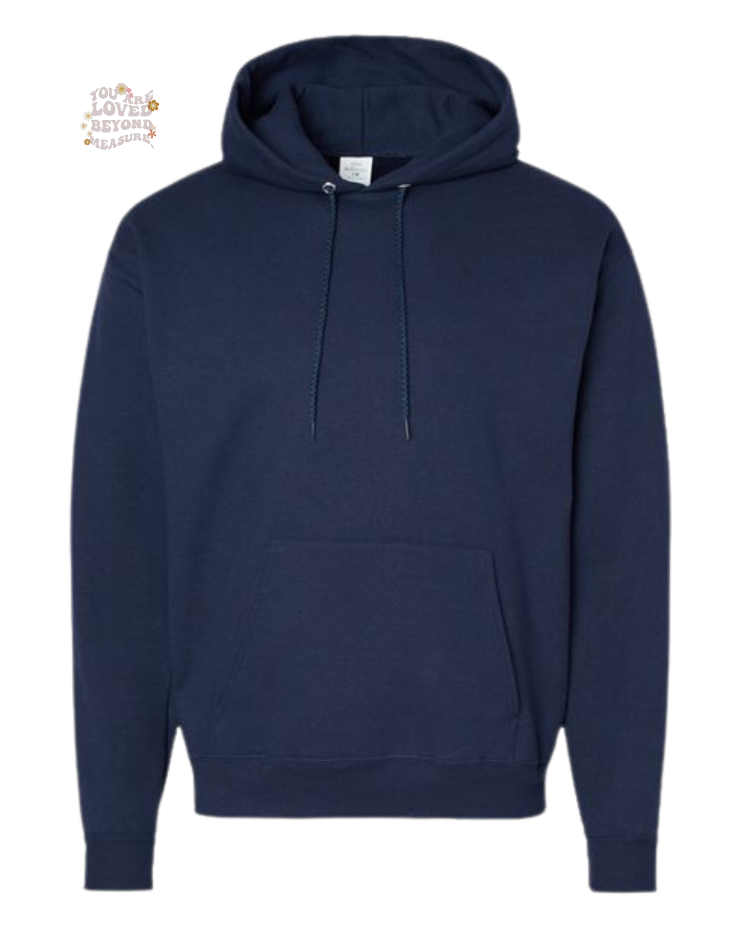 Groovy "You are Loved Beyond Measure" graphic tee Unisex Classic Hoodie Navy