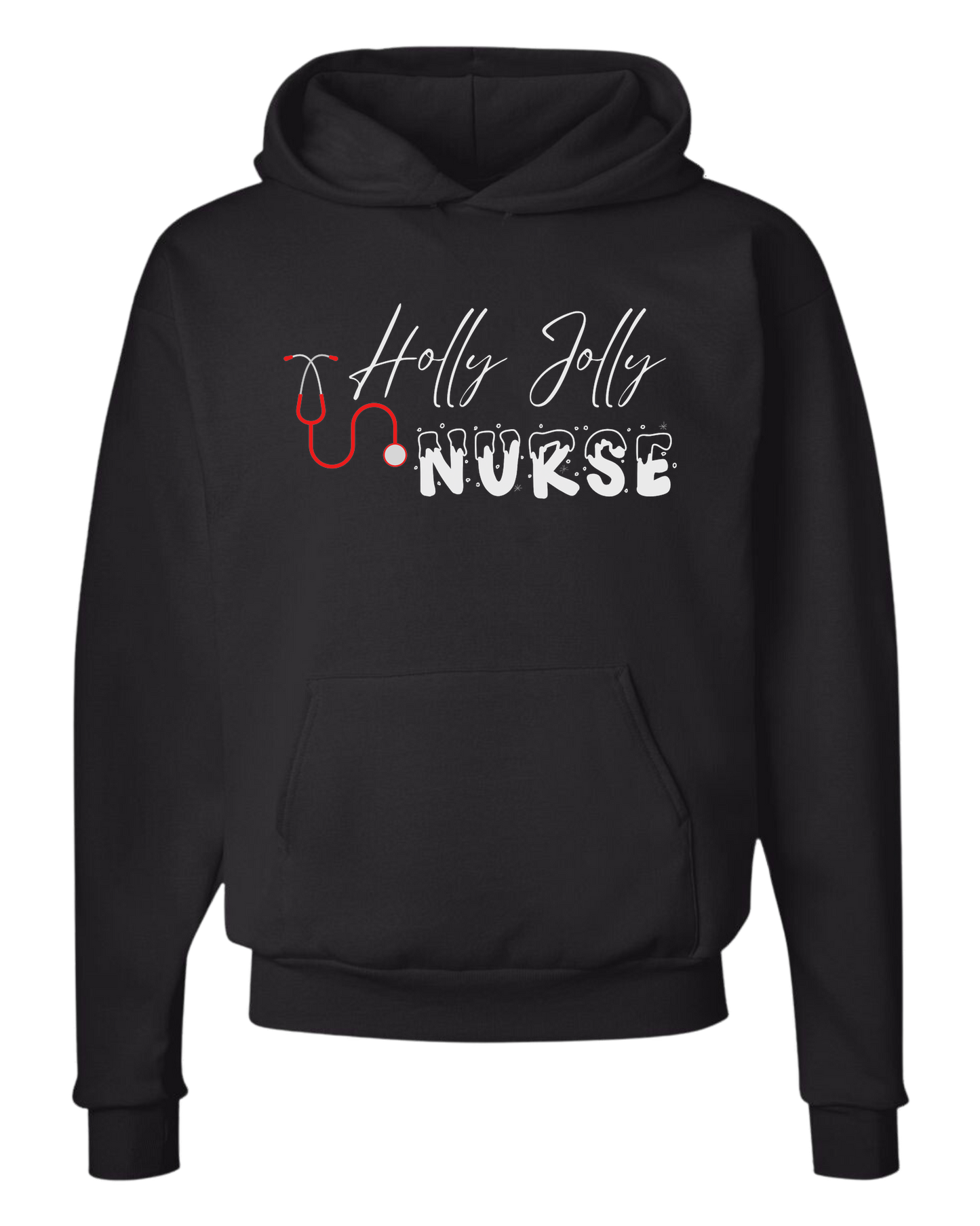 Holly Jolly Nurse graphic Classic unisex crewneck tee Hoodie