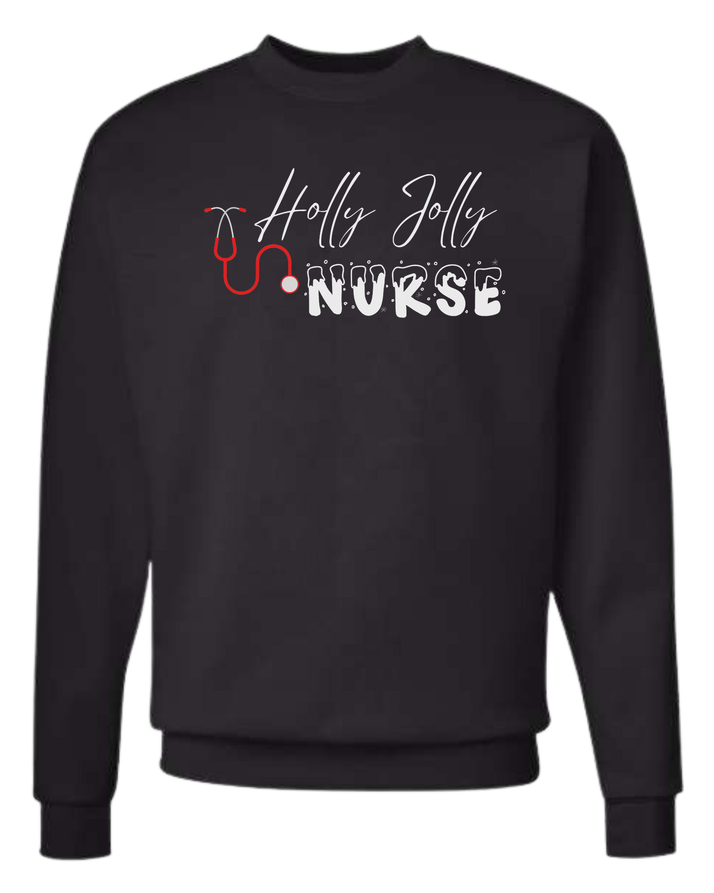 Holly Jolly Nurse graphic Classic unisex crewneck tee Sweatshirt