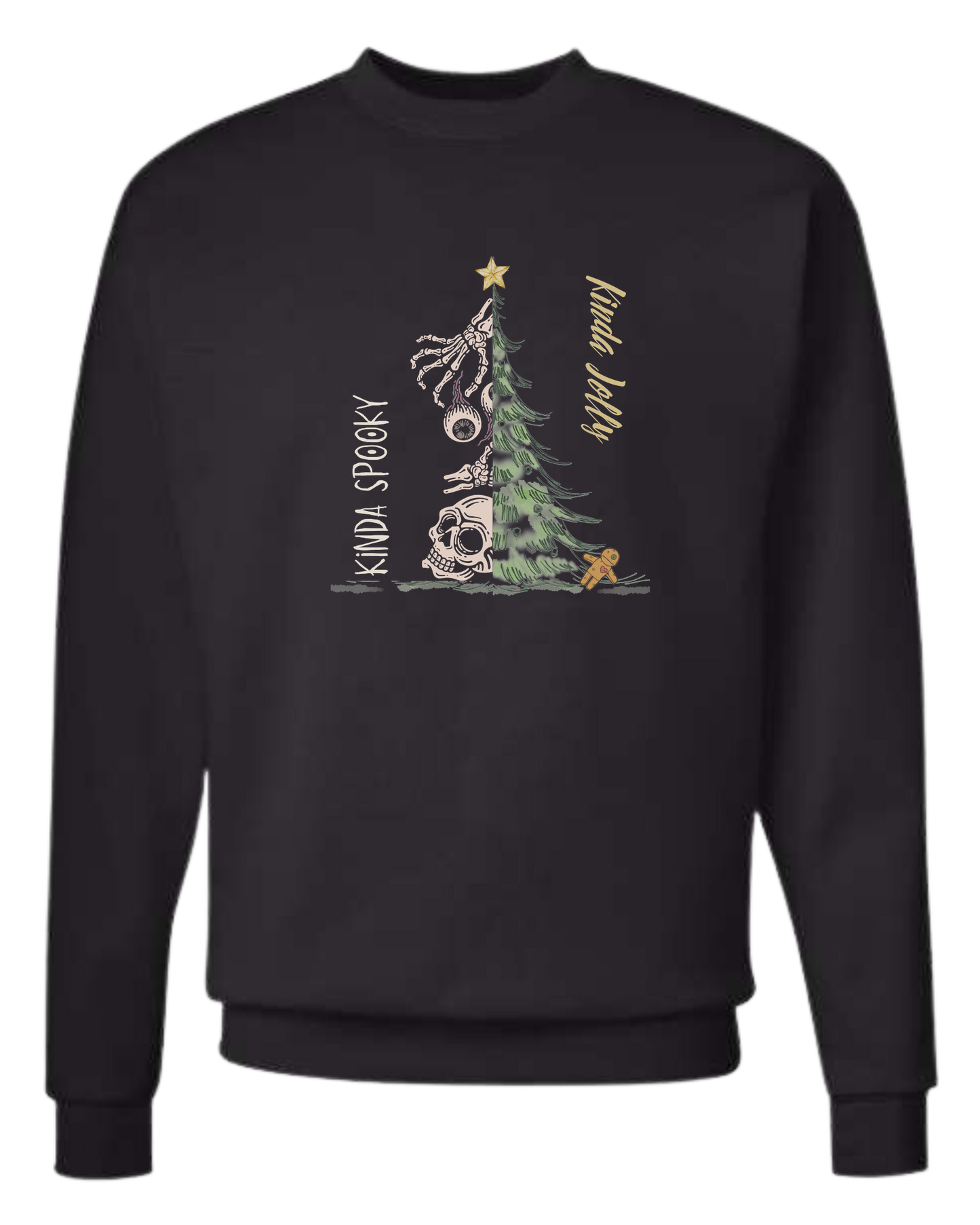 Kinda Spooky, Kinda Jolly design Classic unisex crewneck tee Long sleeve crew neck