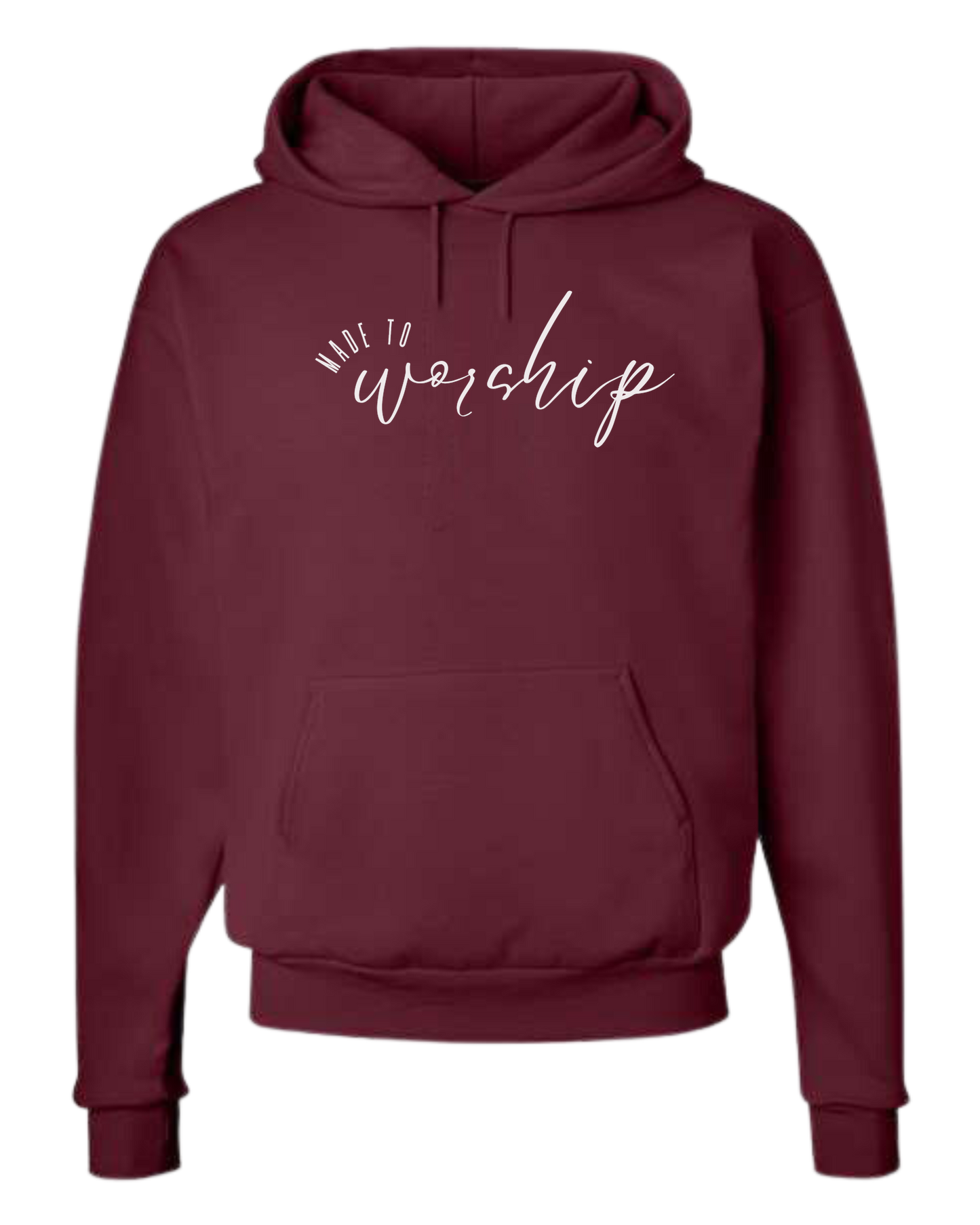 Made to Worship Faith tee Unisex Classic Hoodie Maroon