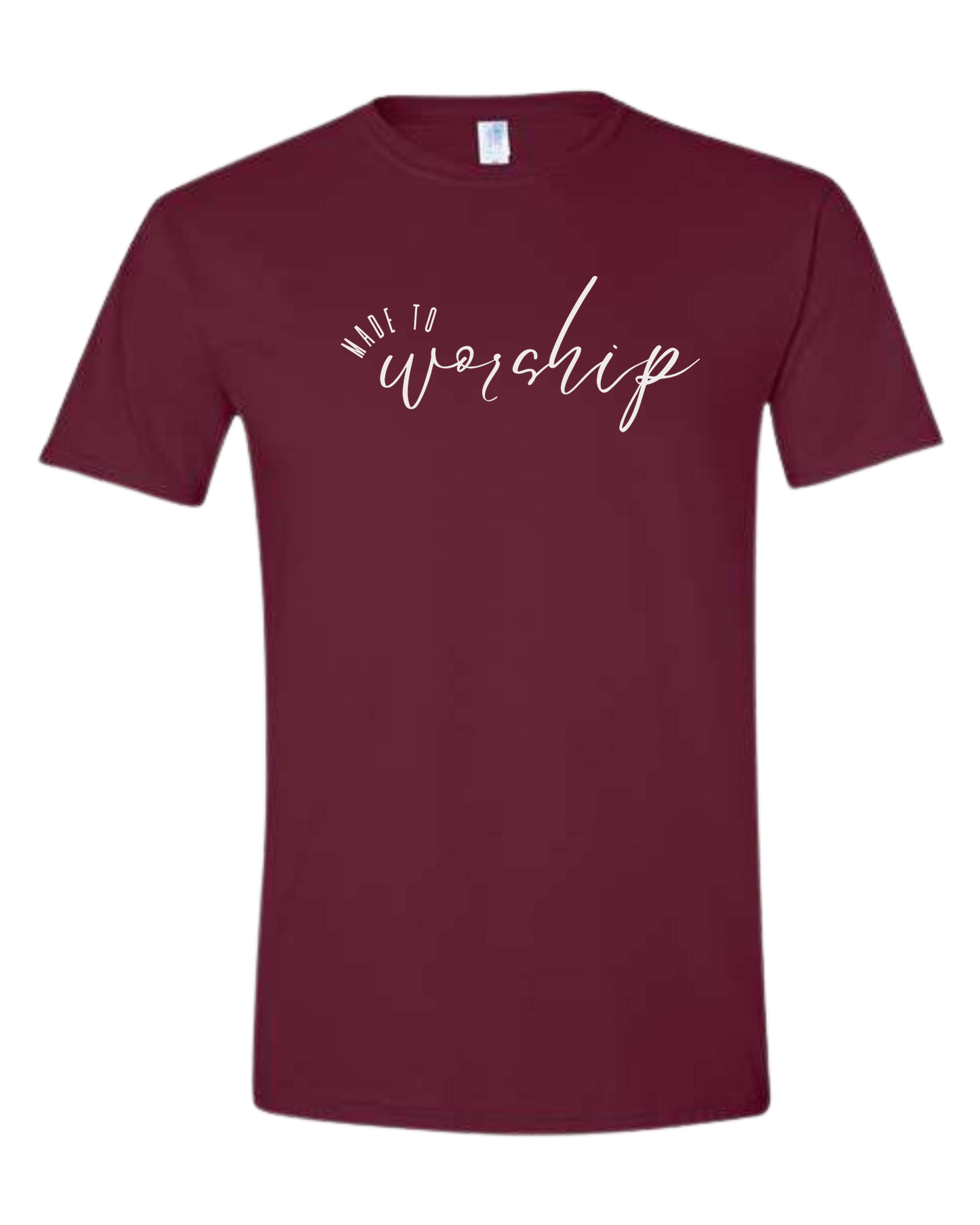 Made to Worship Faith tee Unisex crew-neck graphic tee Maroon