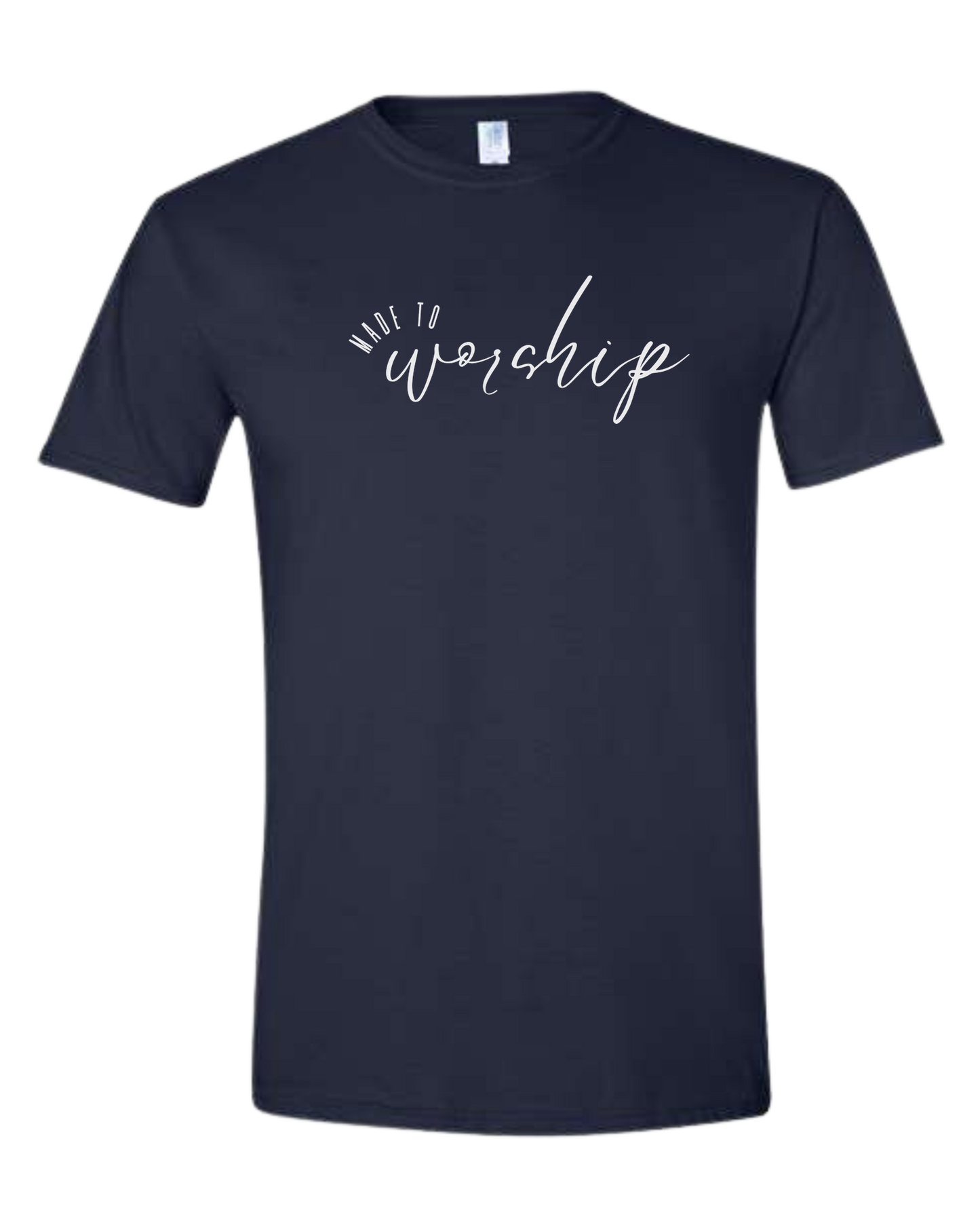 Made to Worship Faith tee Unisex crew-neck graphic tee Navy Blue